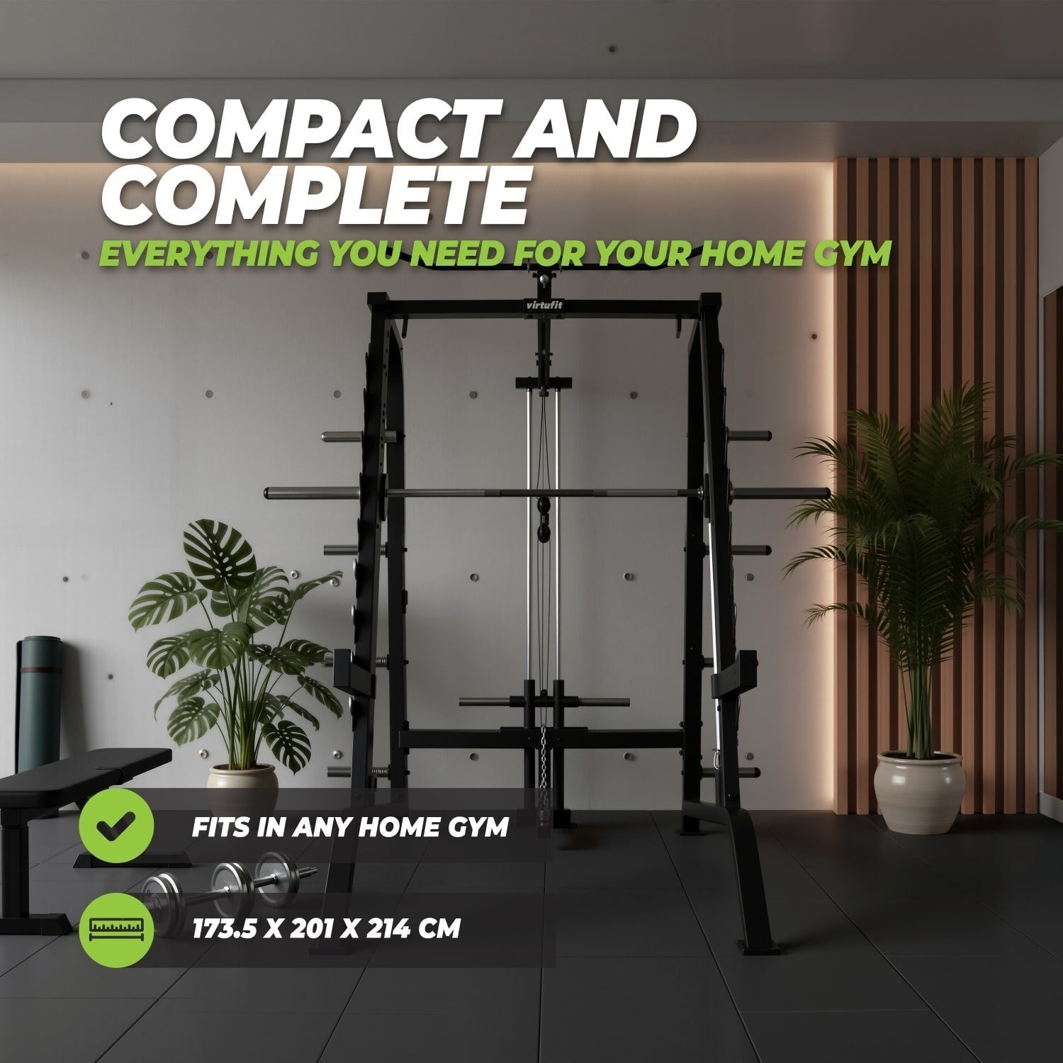 VirtuFit SM100 Smith Machine – Pulley İstasyonlu