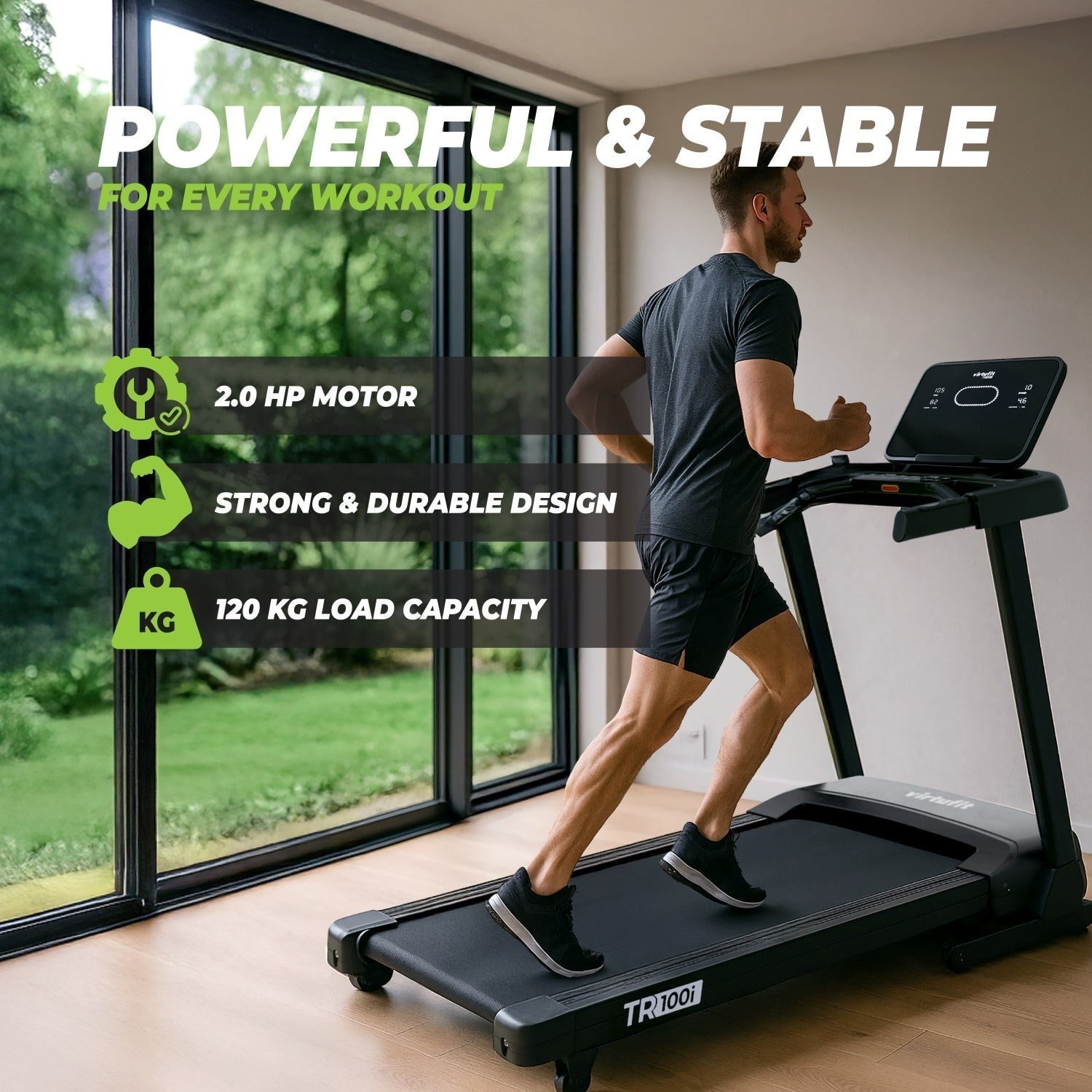 VirtuFit TR100i Koşu Bandı – 2026 Modeli – 16 km/s – 40 Program