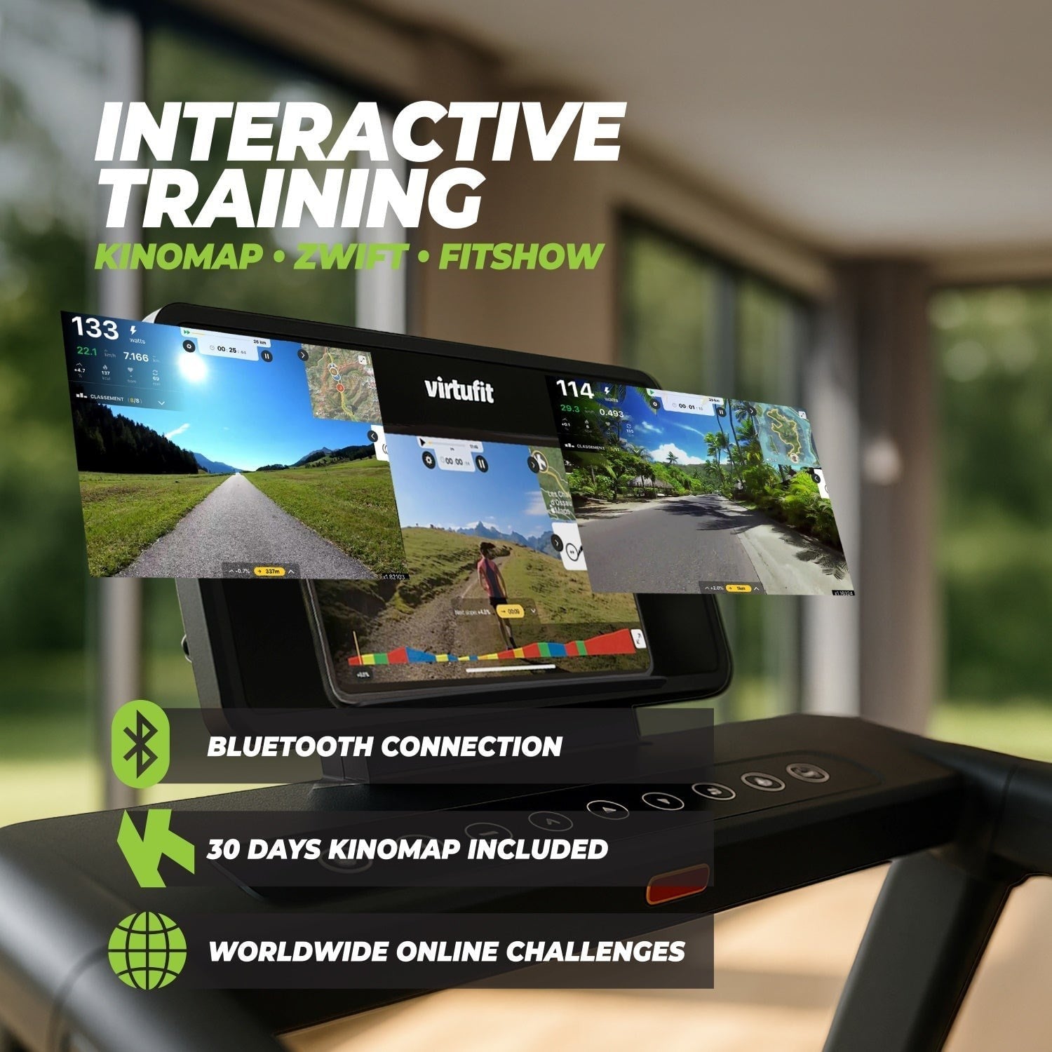 VirtuFit TR200i Koşu Bandı – 18 km/s – %15 Eğim – 36 Program