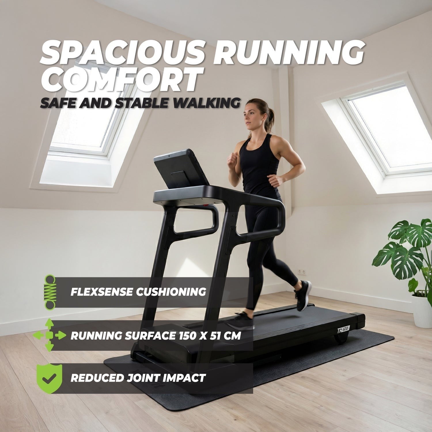 VirtuFit TR600i Koşu Bandı – 22 km/s – 15 Elektronik Eğim – Katlanabilir