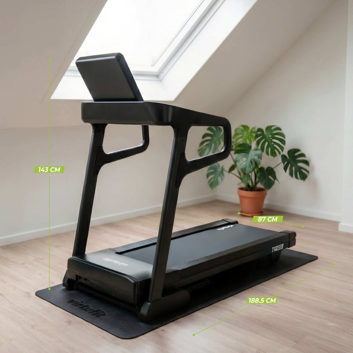 VirtuFit TR600i Koşu Bandı – 22 km/s – 15 Elektronik Eğim – Katlanabilir