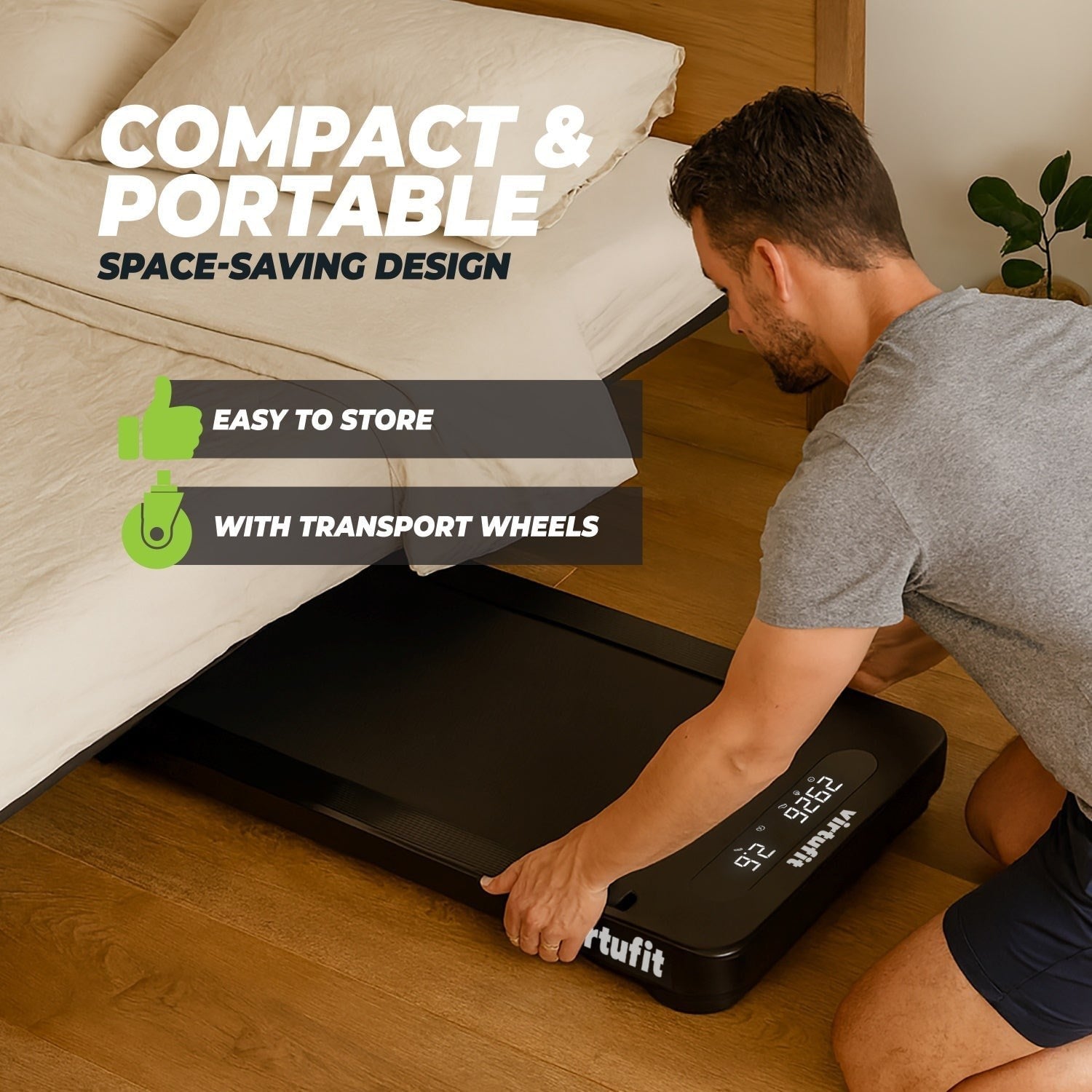 VirtuFit WP100 Walking Pad – Yürüyüş Bandı – 8 km/s – 12 Program