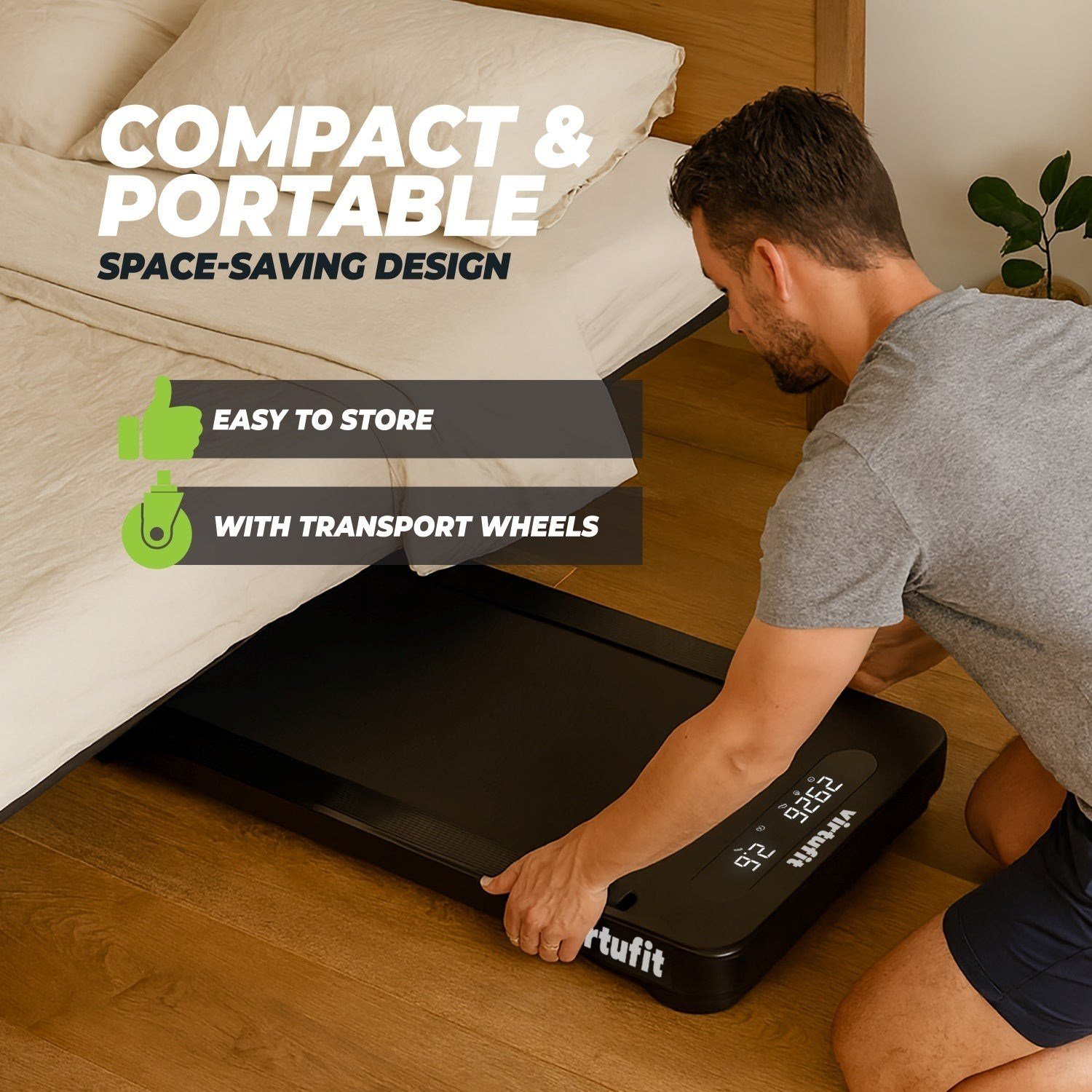 VirtuFit WP100 Walking Pad – Yürüyüş Bandı – 8 km/s – 12 Program