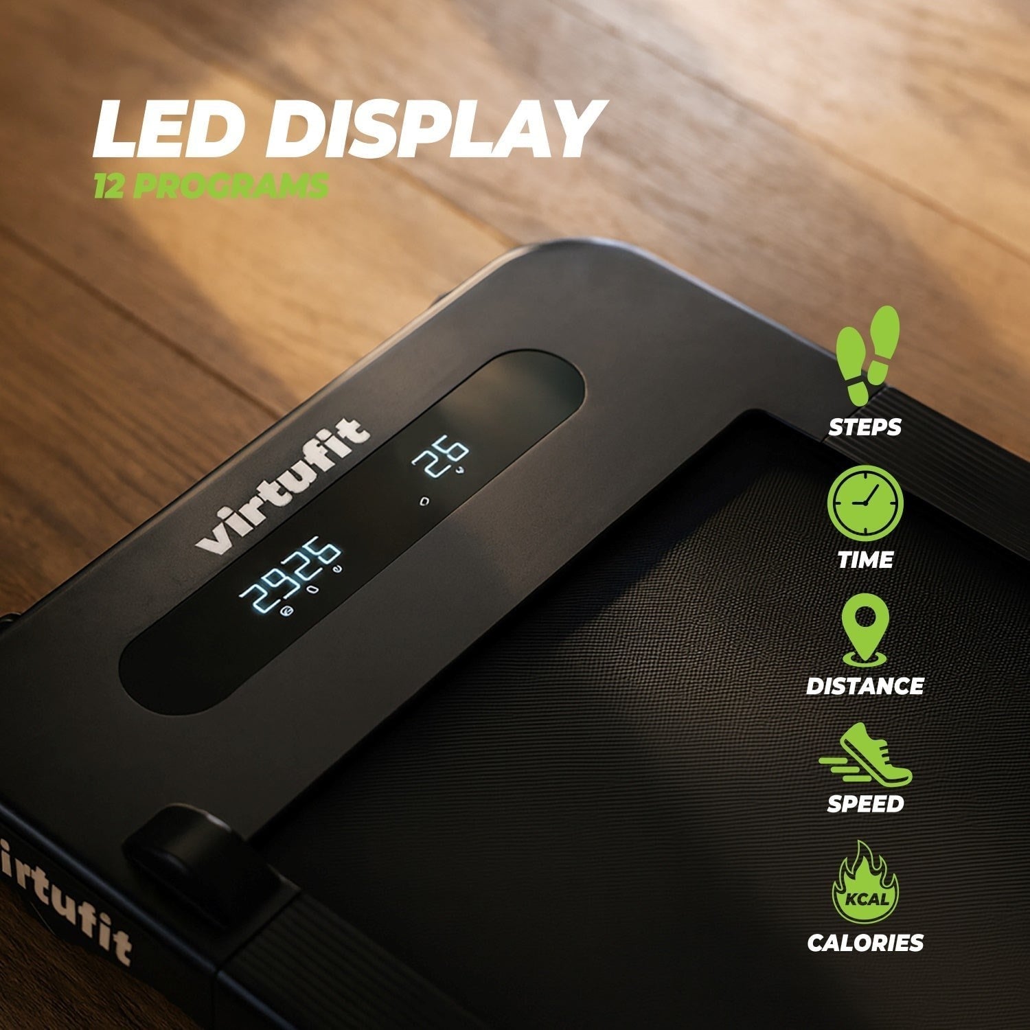 VirtuFit WP100 Walking Pad – Yürüyüş Bandı – 8 km/s – 12 Program