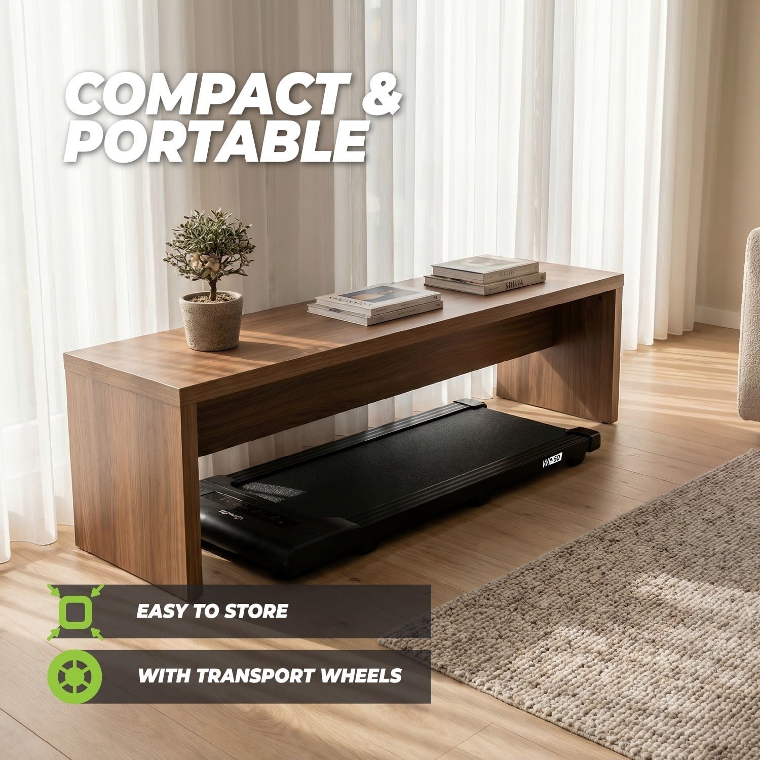 VirtuFit WP50 Walking Pad – Yürüyüş Bandı – 8 km/s – Bluetooth Hoparlörlü