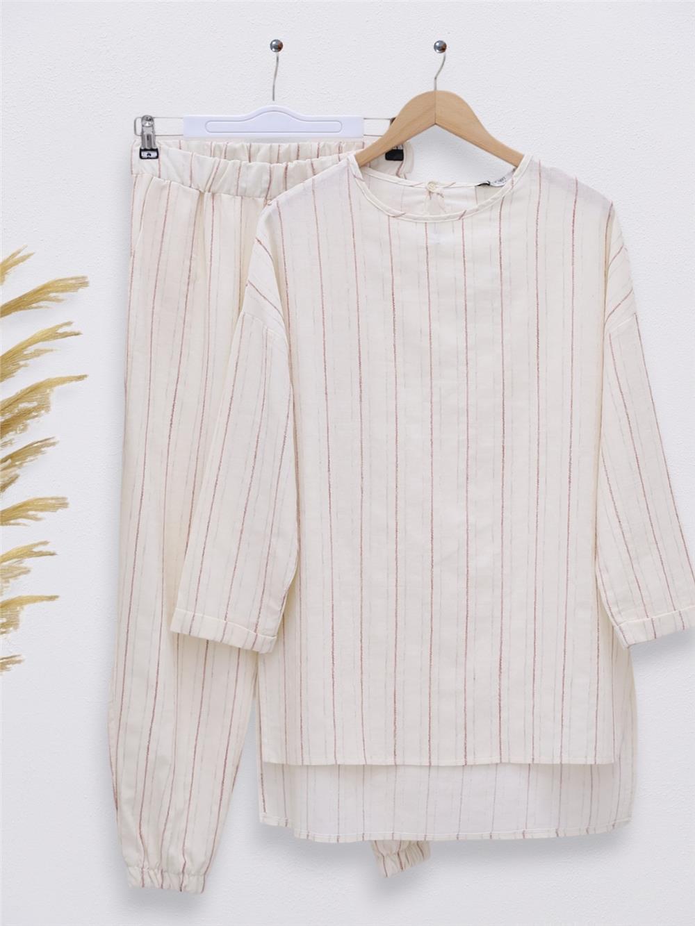 Double Suit with Elastic Back Long Leg - Tile-338-24169-R30