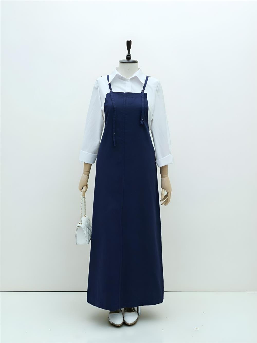 Askılı Gabardin Jile Elbise -Laci-362-4225-R03