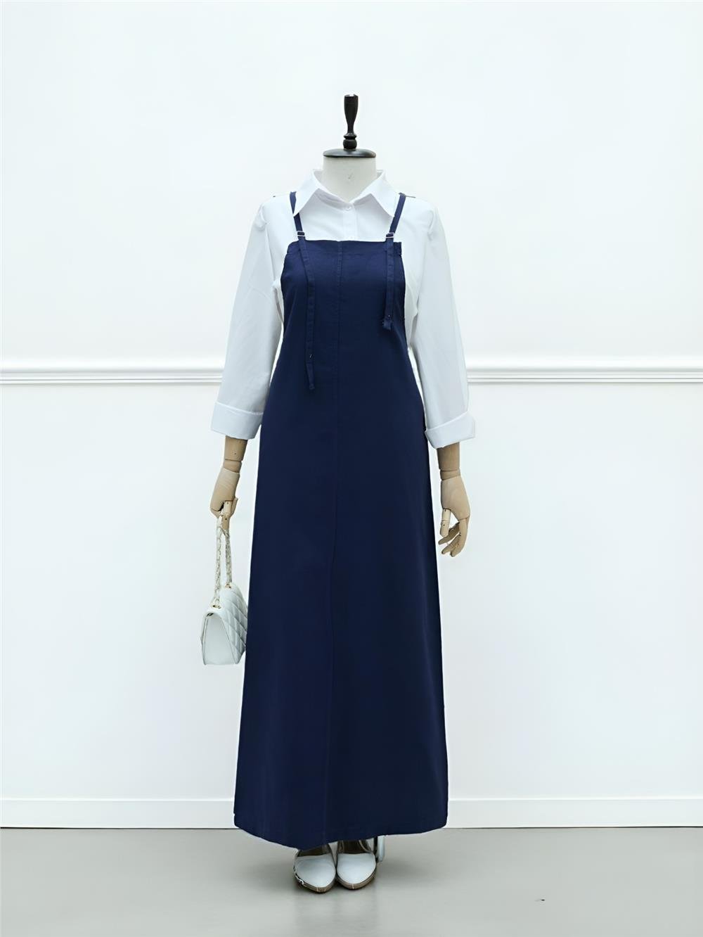 Askılı Gabardin Jile Elbise -Laci-362-4225-R03