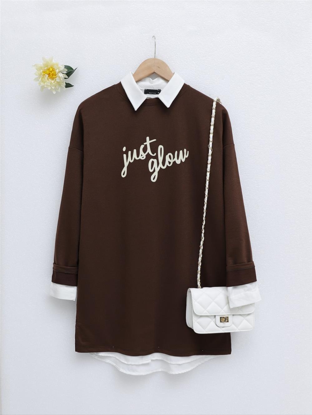 Printed Combed Cotton Sweat -K. Coffee-153-0535-R54