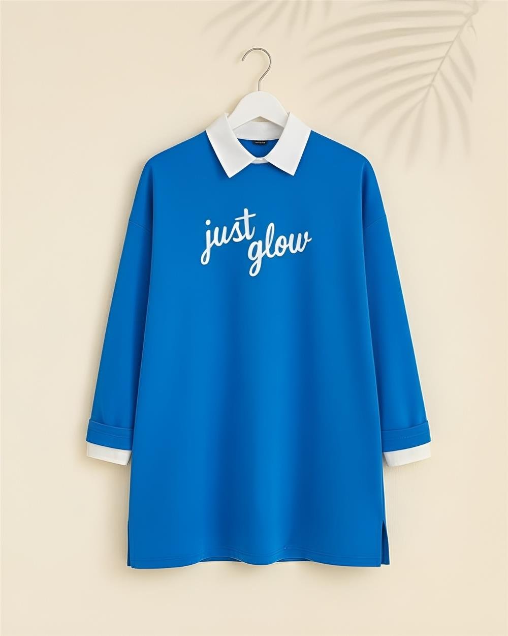Printed Combed Cotton Sweat -Blue-153-0535-R31
