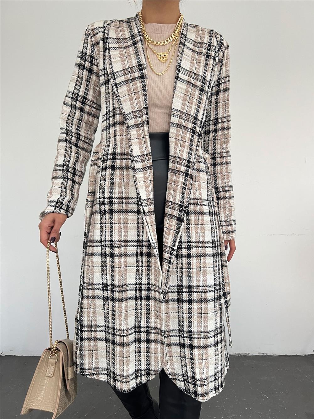 Belted Chanel Cape -Mink Color-186-453S-R23