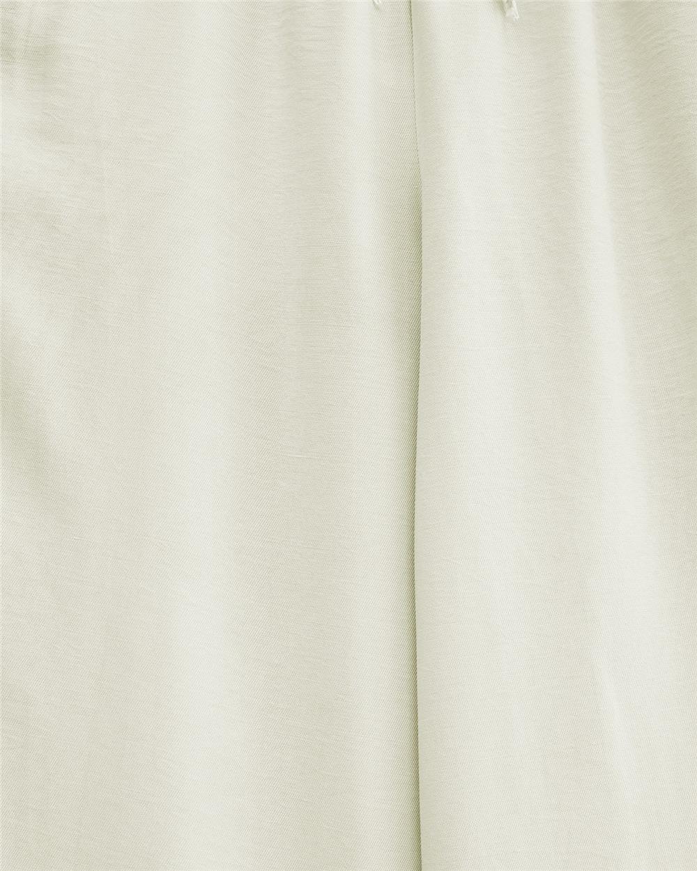 Beli Lastikli Bağcık Detaylı Cepli Bol Paça Tensel Pantolon -Taş-307-2382-R43