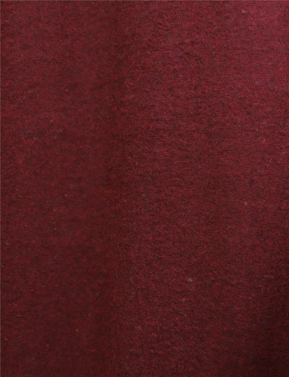Beli Lastikli Bağlamalı Biyeli Kaşe Etek -Bordo-346-3048-R04