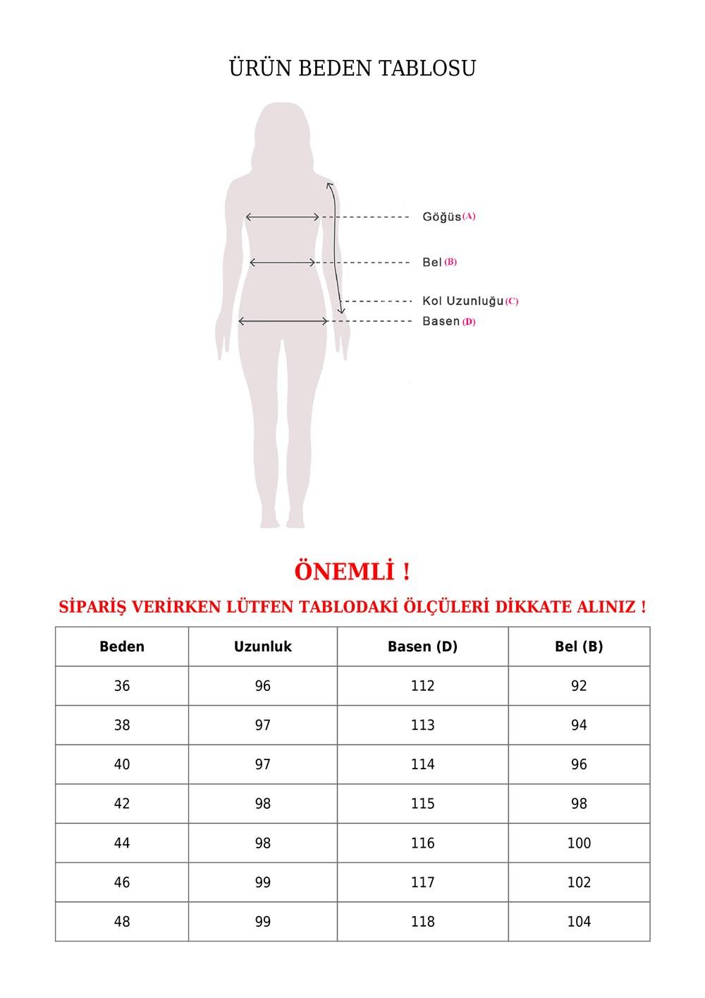 Beli Lastikli Cepli Bol Paça Kot Pantolon   -Tint-136-0840-R49