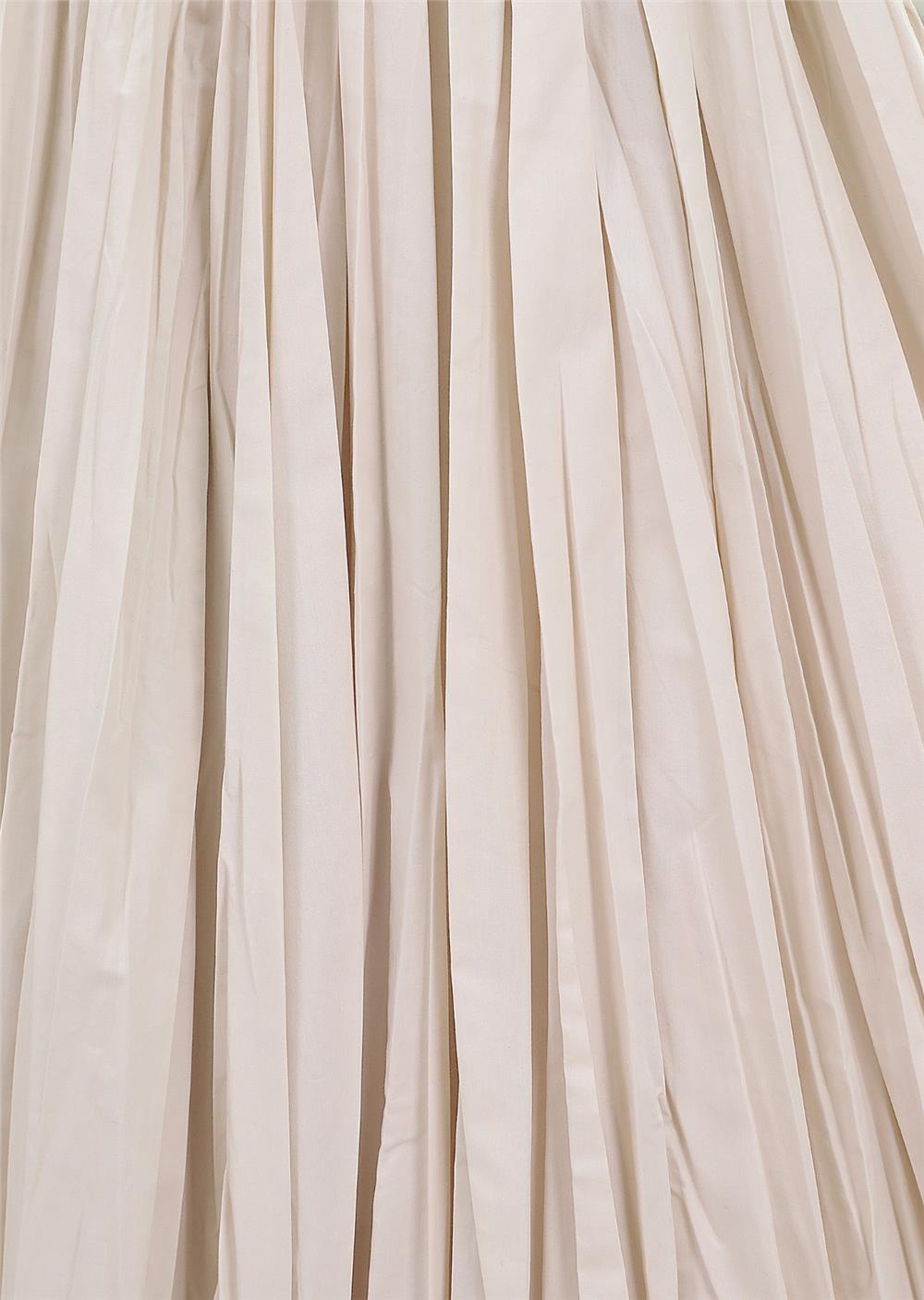 Beli Lastikli Poplin Kraş Etek -Bej-327-5001-R56