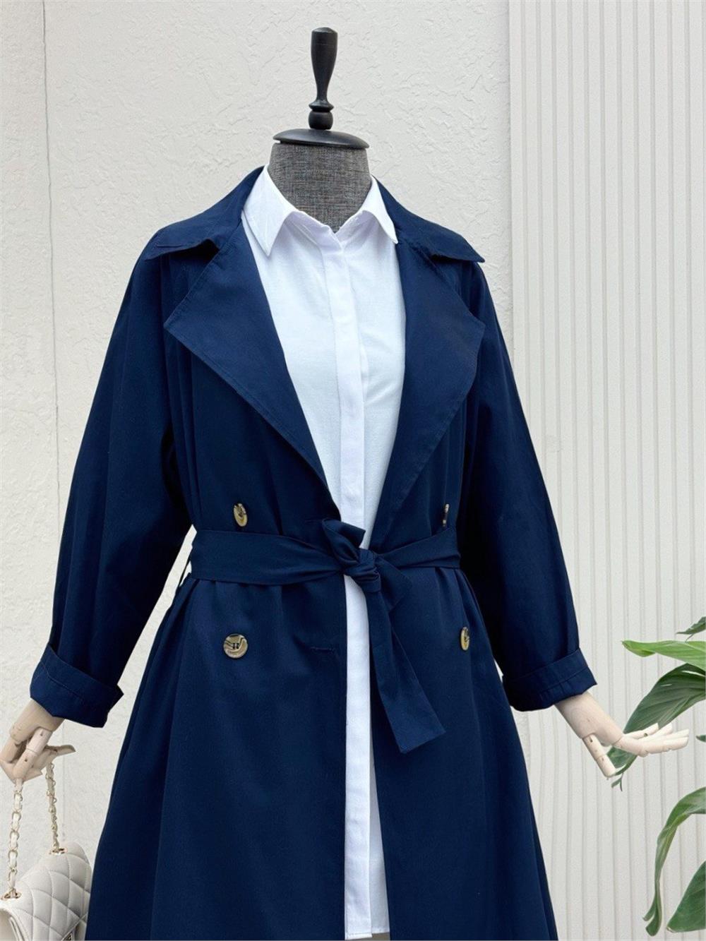 Bolero Detaylı Kemerli Araboy Trençkot -Laci-346-3019-R03