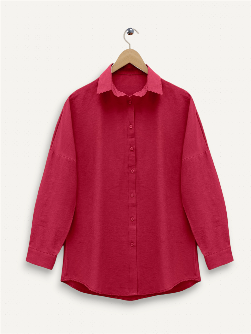 Button Down Shirt -Red-138-3900-R33