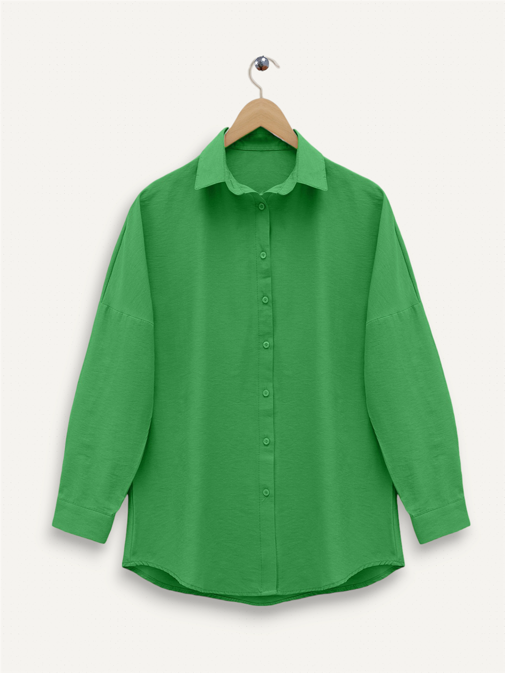 Button Down Shirt -Green-138-3900-R35