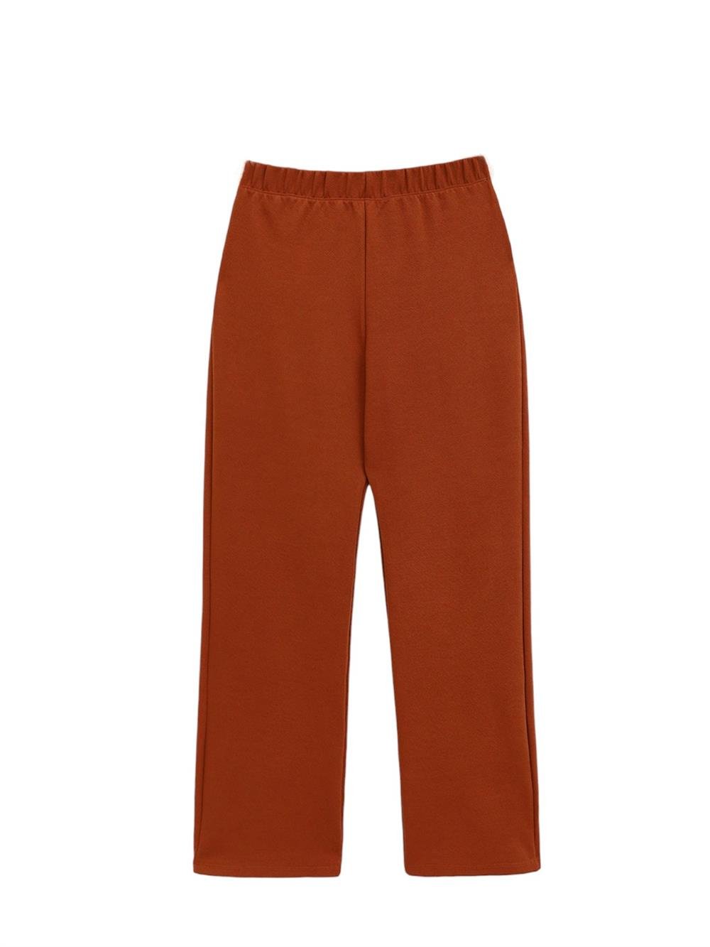 Judge Collar Front Stone Detailed Trousers Suit -Cinnamon-349-5019-R45