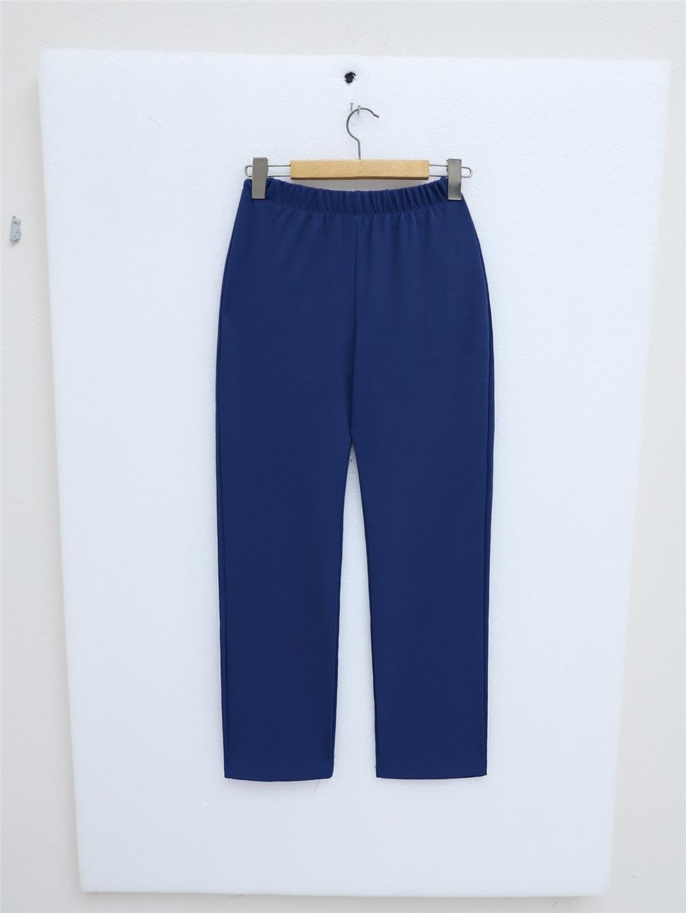 Judge Collar Front Stone Detailed Trousers Suit - Indigo-349-5019-R21