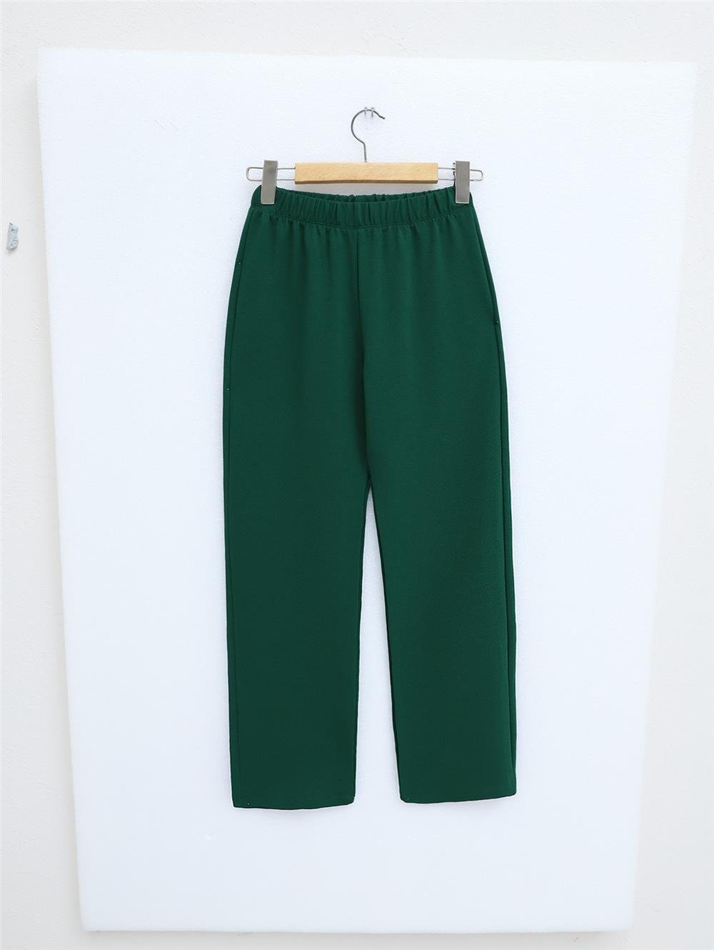 Judge Collar Front Stone Detailed Trousers Suit - Emerald-349-5019-R17