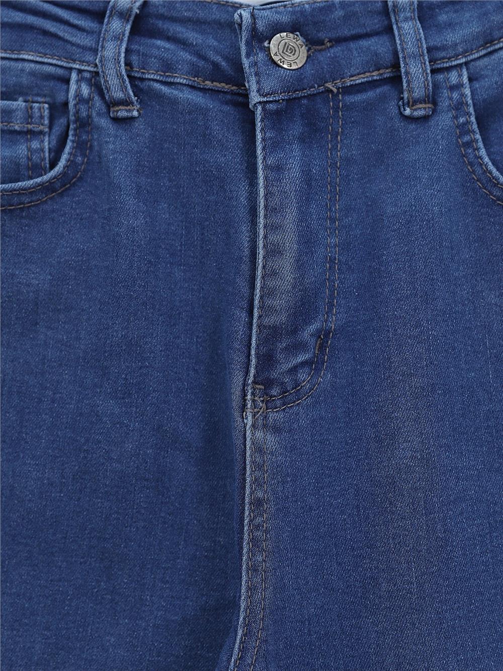 İspanyol Paça Yüksek Bel Kot Pantolon   -Laci-136-2307-R03