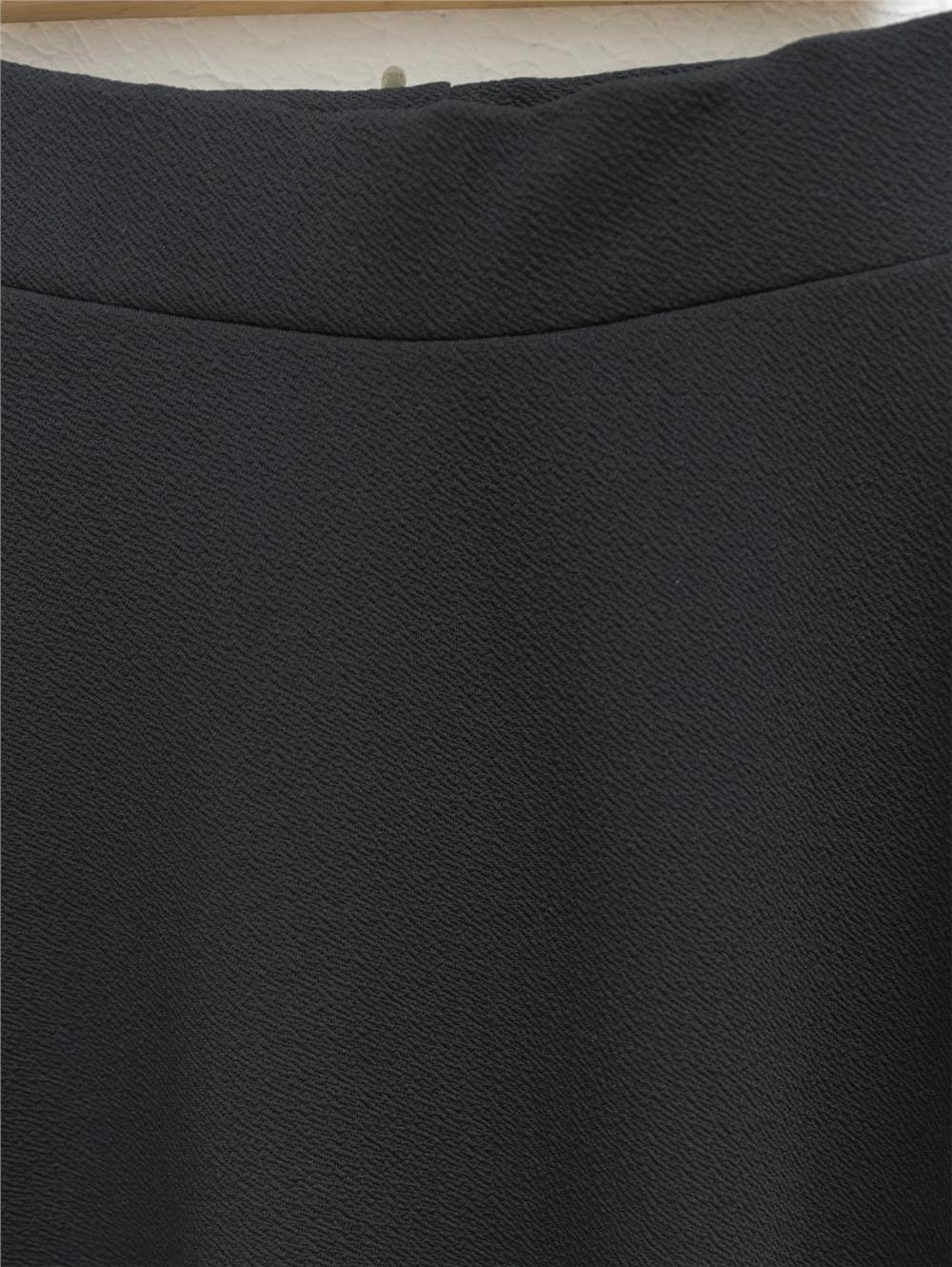 Imported Lycra Crepe Fabric Kilos Bell Skirt - Black-349-5005-R01