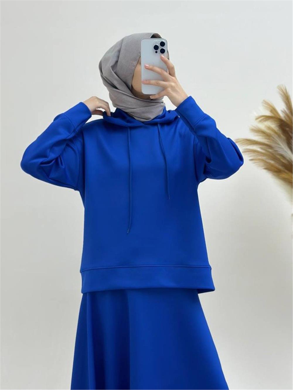 بدلة غطس ذات تنورة بغطاء للرأس - ساكس-349-1098-R10