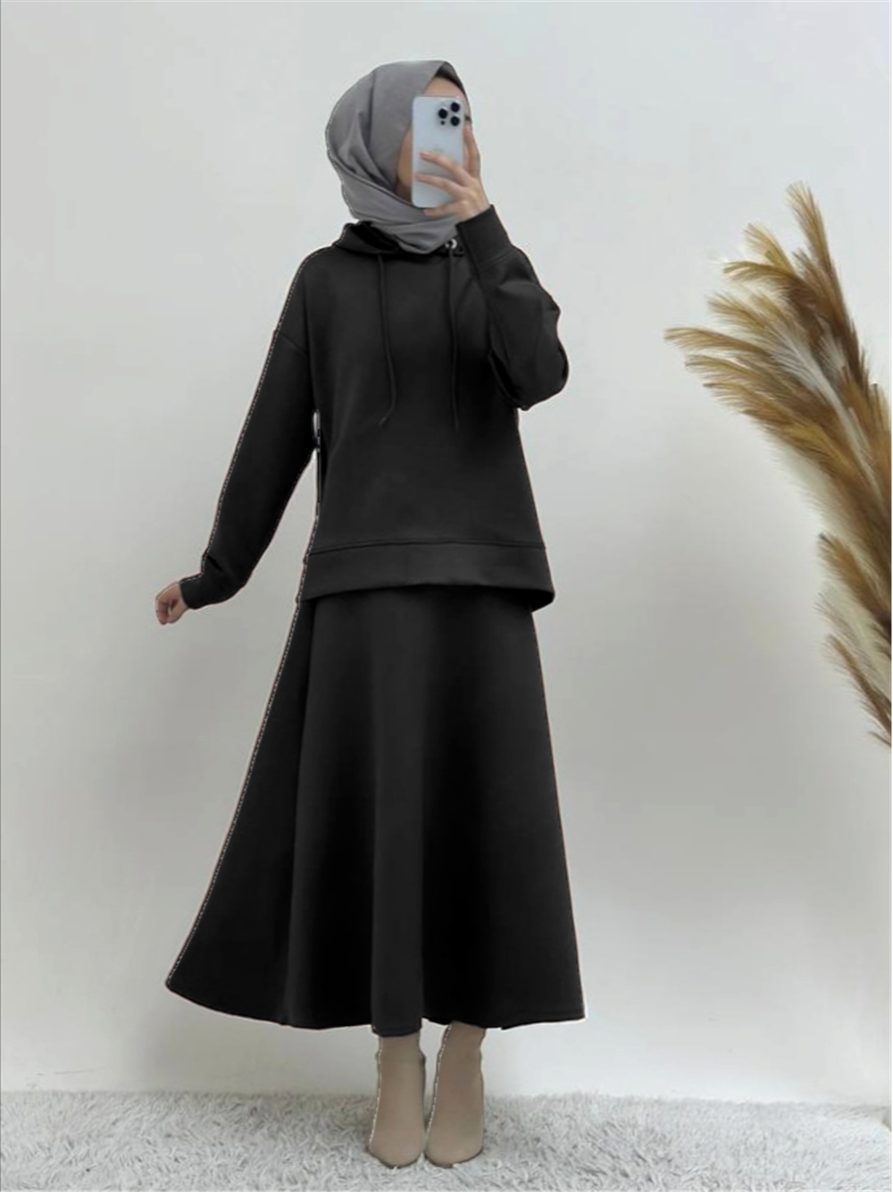 بدلة غوص بغطاء للرأس - أسود-349-1098-R01