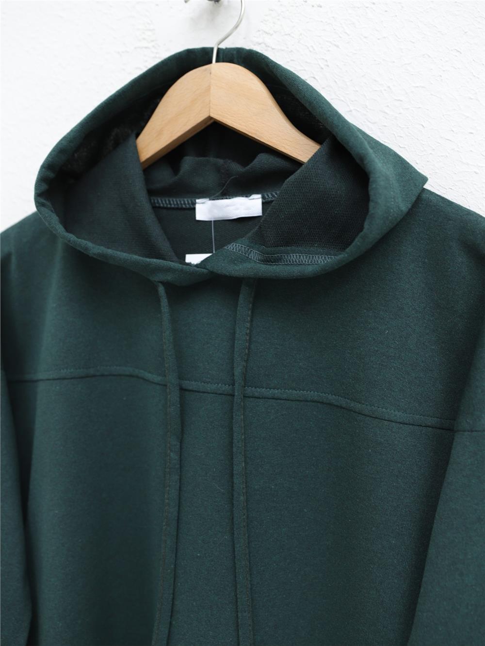 Hooded Regenerated Penya Set - Emerald-332-03056-R17