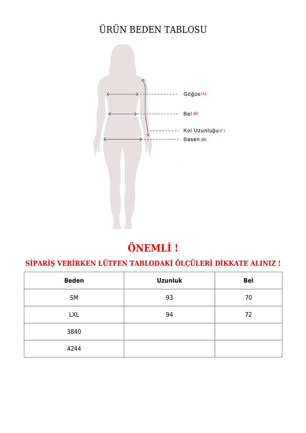 Karışık Desenli Beli Lastikli Pliseli Etek  -Yeşil-123-1048-R35