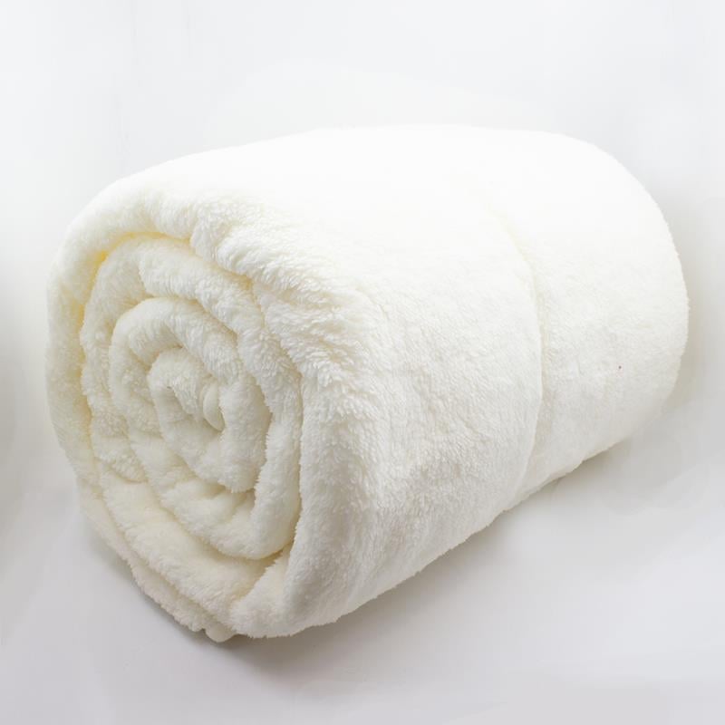 Krem Renk Polar Bebek Battaniyesi 100x110cm - Kışlık Bebek Battaniyesi-KM-138339-R28