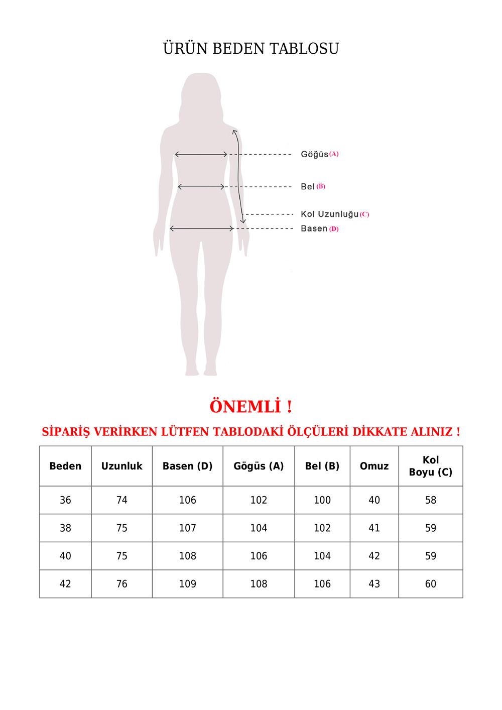Omuz ve Cep Detaylı Kemerli Deri Ceket -Bej-398-9027-R56