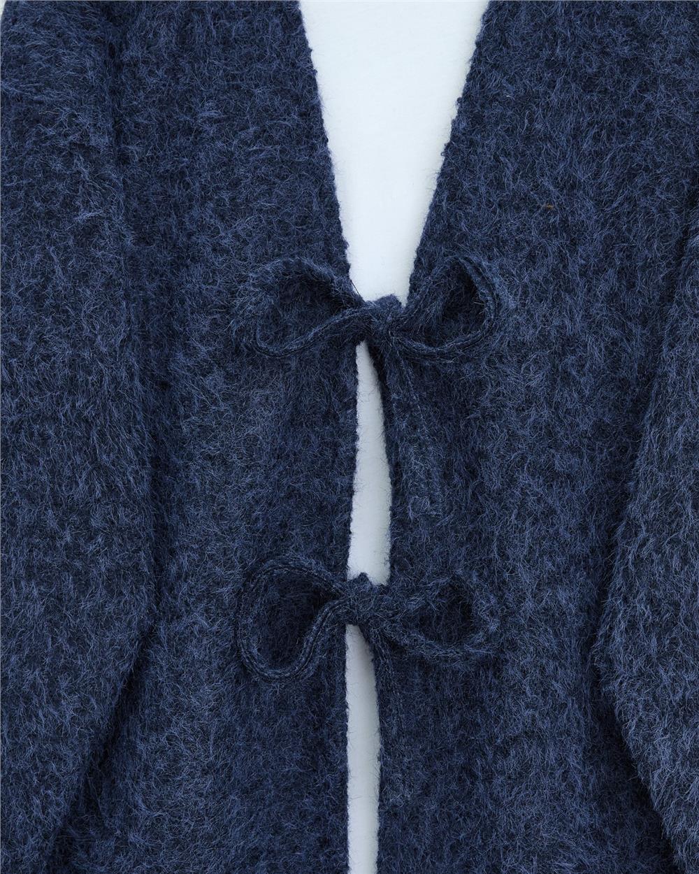 Önü Bağlamalı Sakallı Kimono -Laci-398-55003-R03