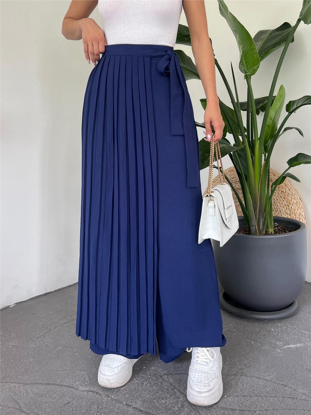 Piliseli Etekli Pantolon -Laci-118-4020-R03