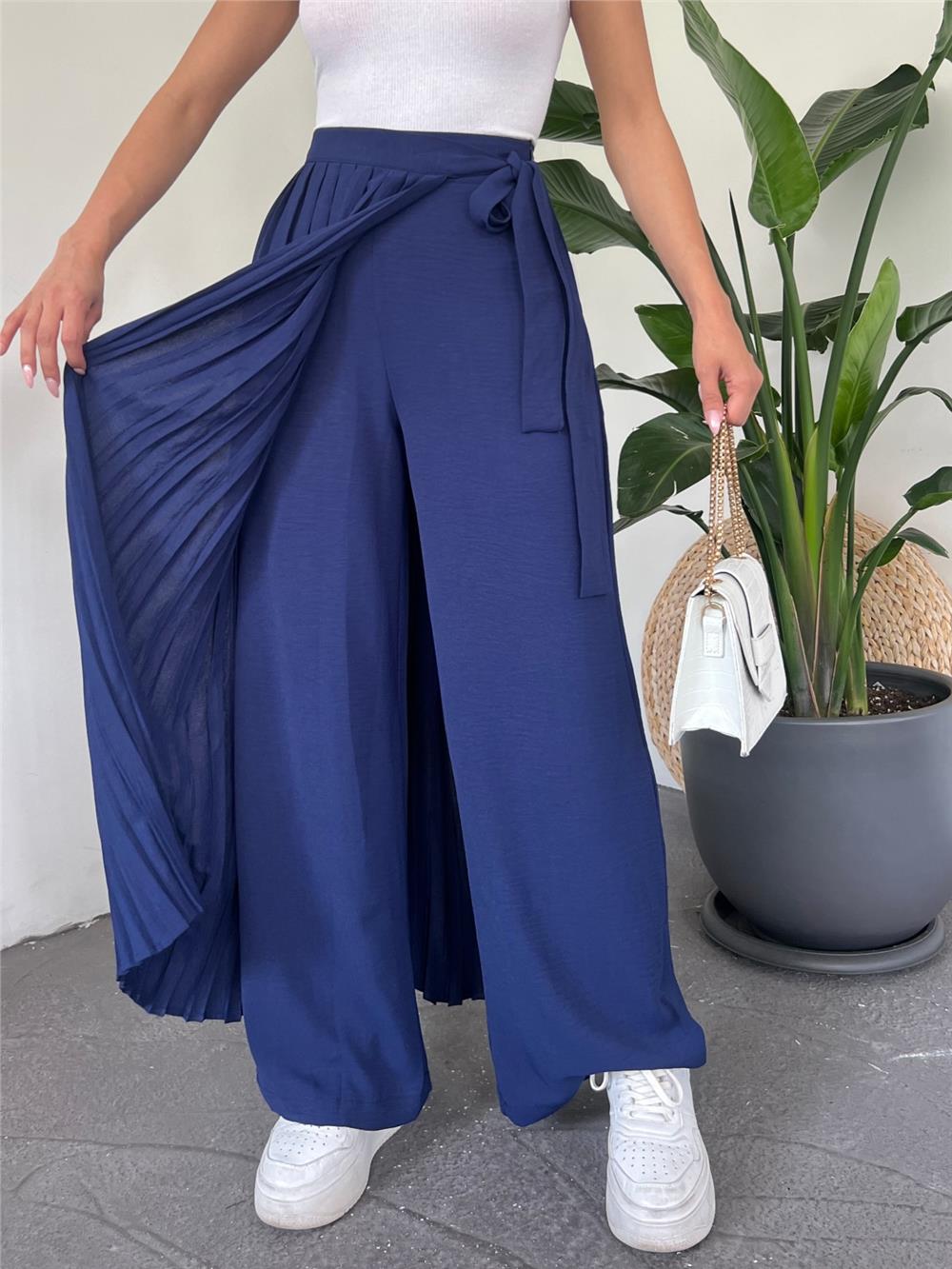 Piliseli Etekli Pantolon -Laci-118-4020-R03