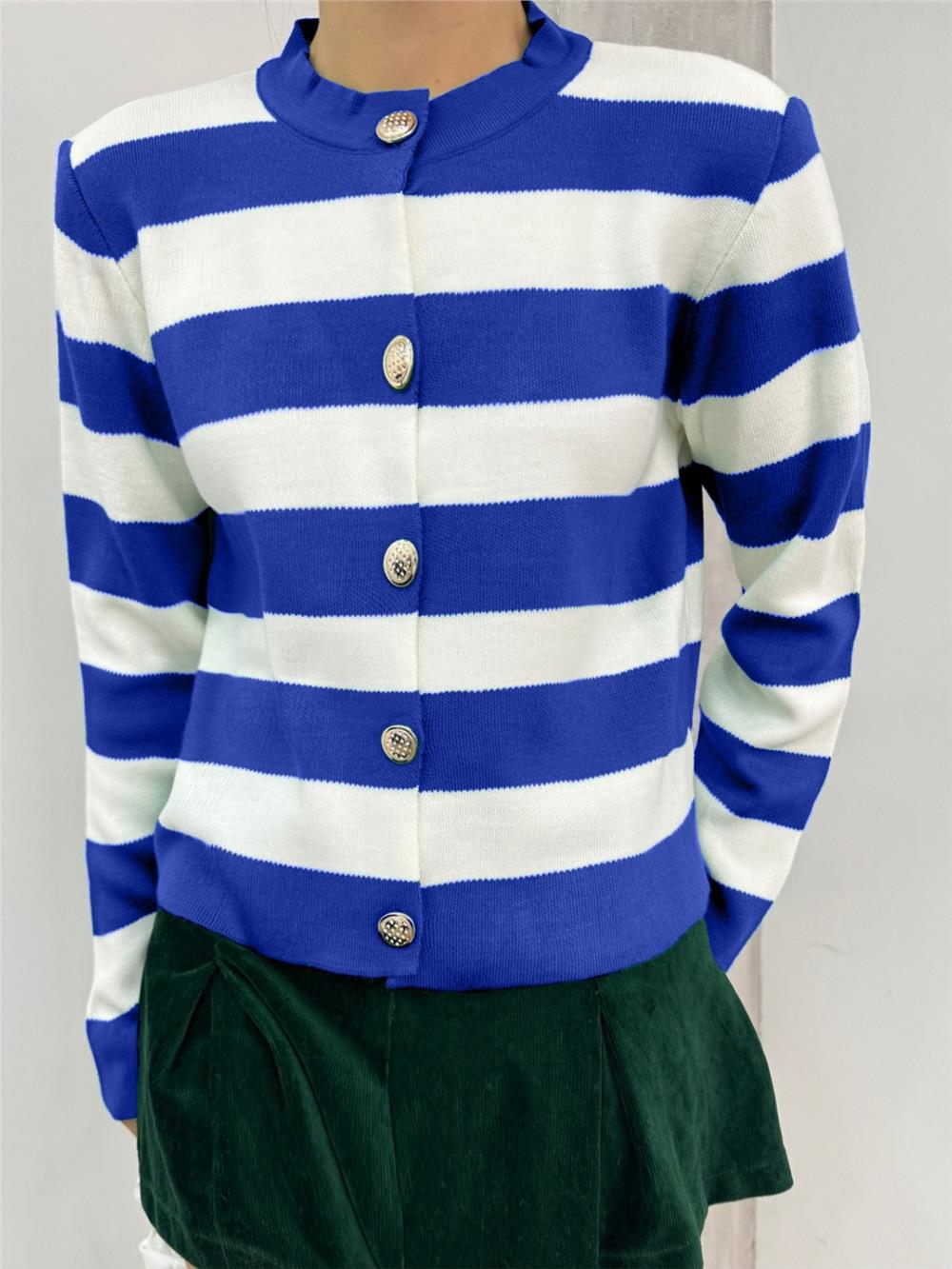 Ringelli Metal Buttoned Short Cardigan - Saks-109-1032-R10