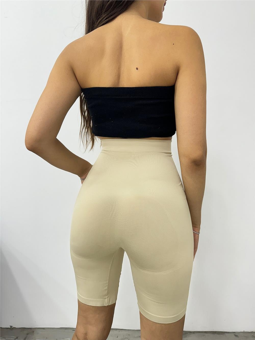 مشد سيليكون طويل الأرجل - كريمي-189-34314-R28