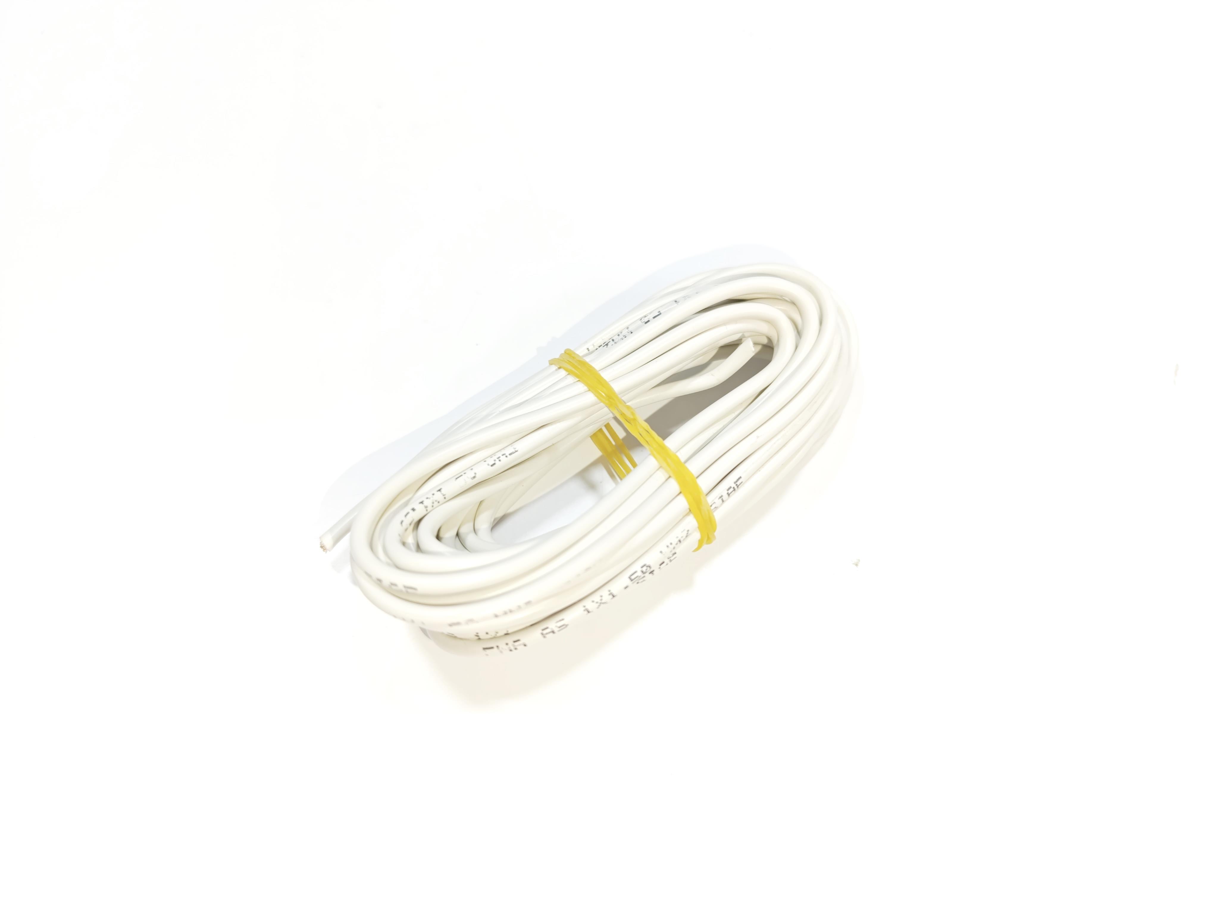 1,5mm 5metre Yanmaz Silikon Kablo TTR BEYAZ Renk