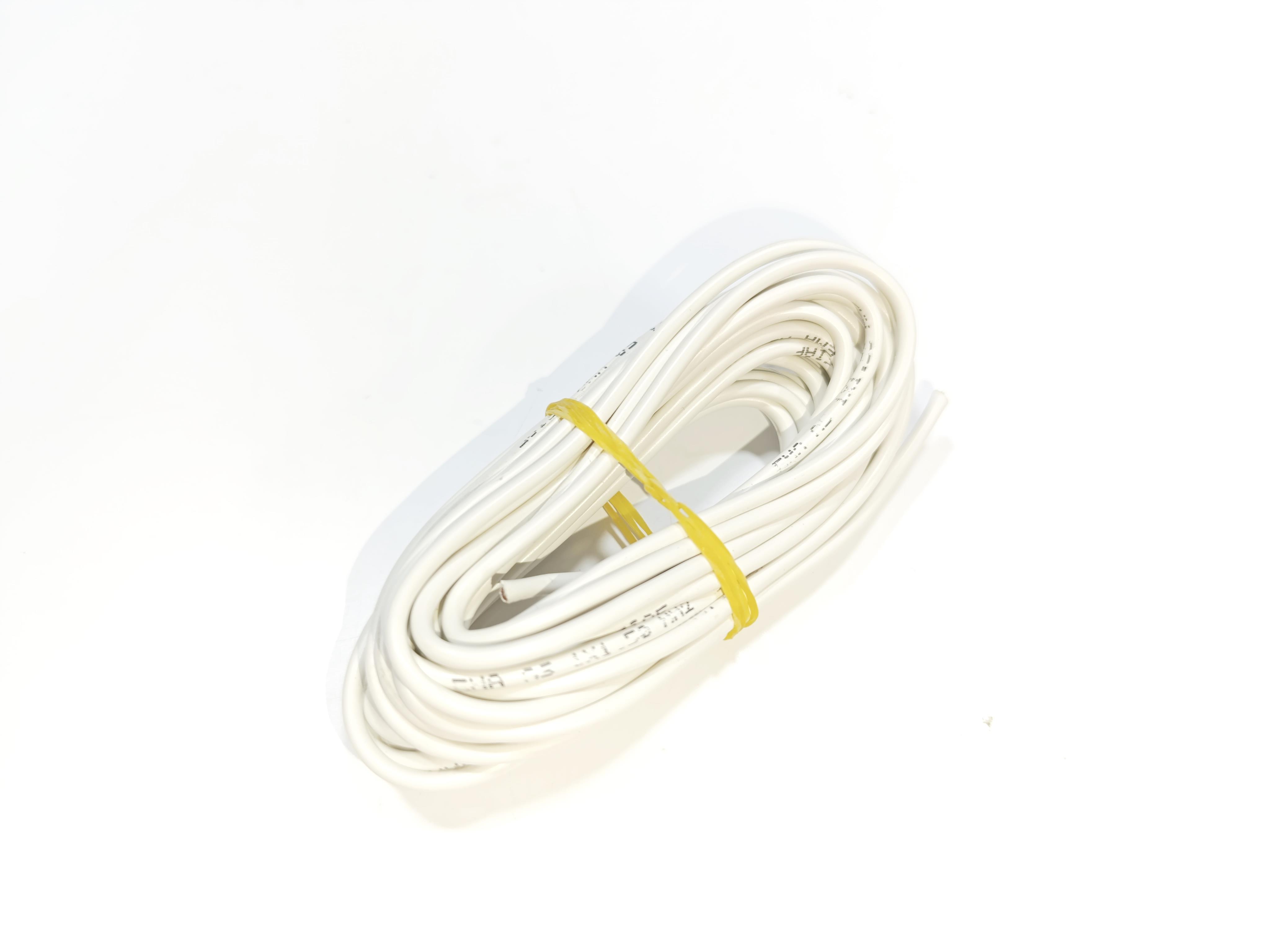 1,5mm 5metre Yanmaz Silikon Kablo TTR BEYAZ Renk