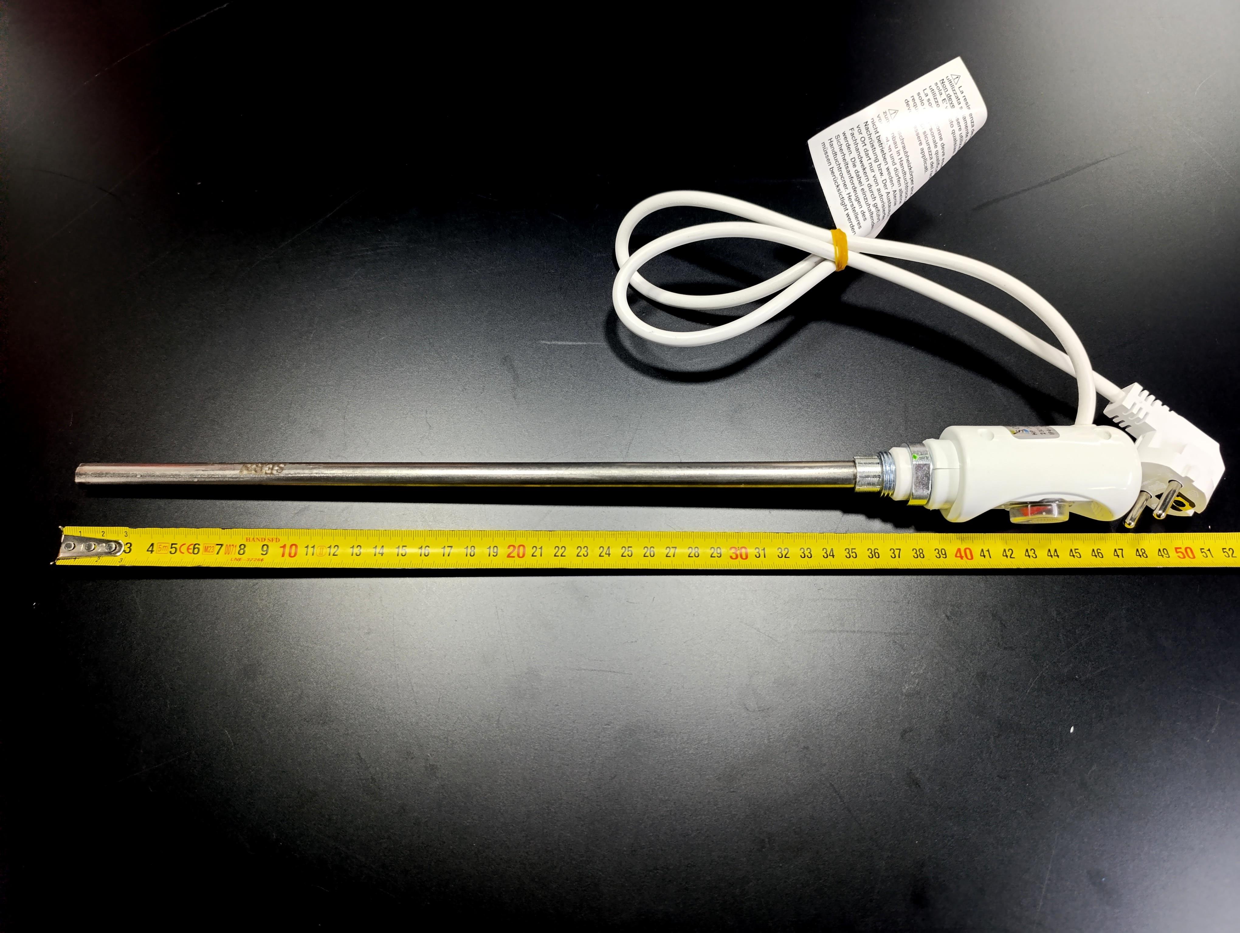 400W Beyaz Renk On/Off HP03 Model Havlupan Isıtıcı Rezistans 230V / L:370MM / 110cm TTR Fişli