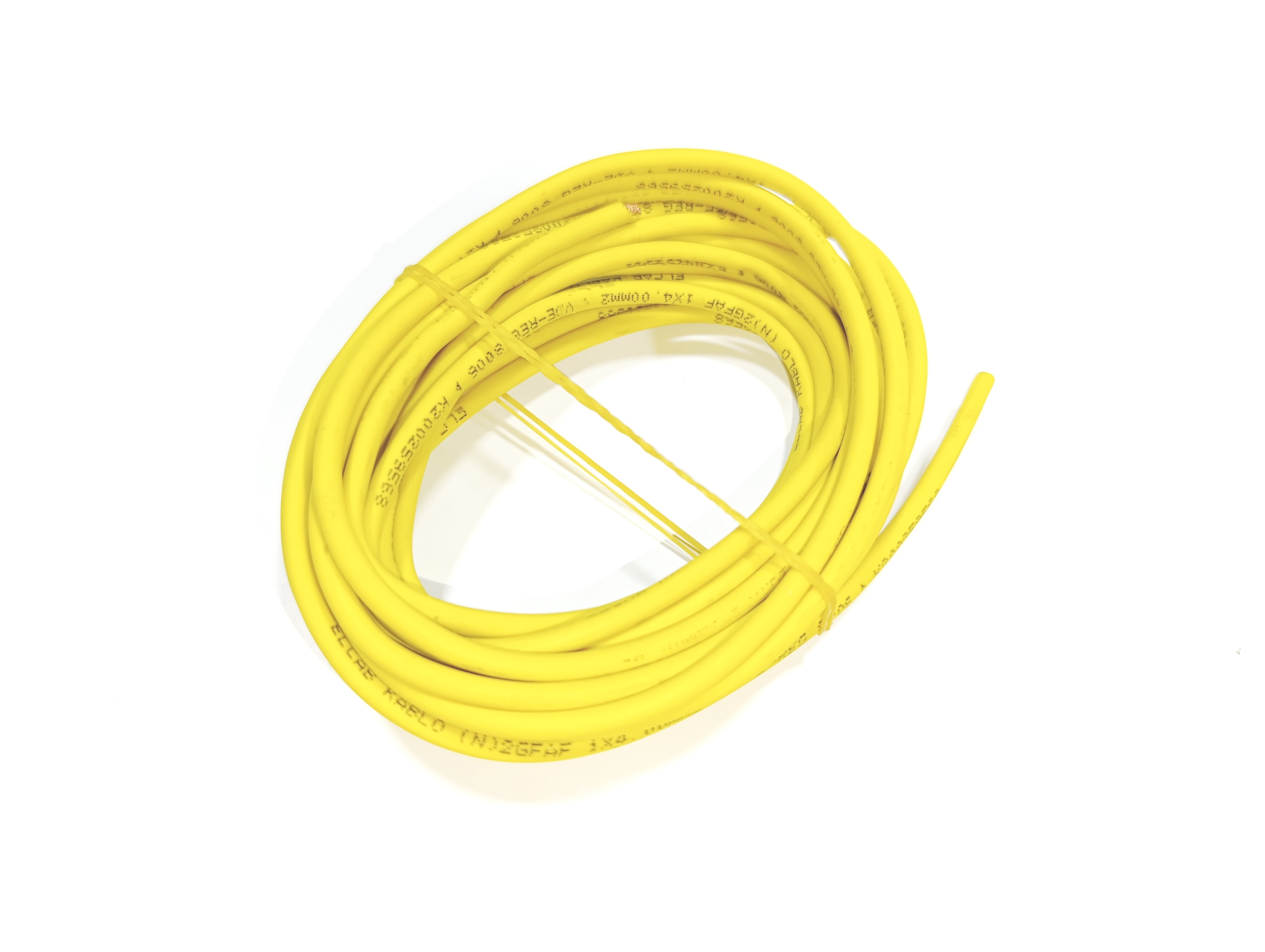 6mm 5metre Yanmaz Silikon Kablo SARI Renk