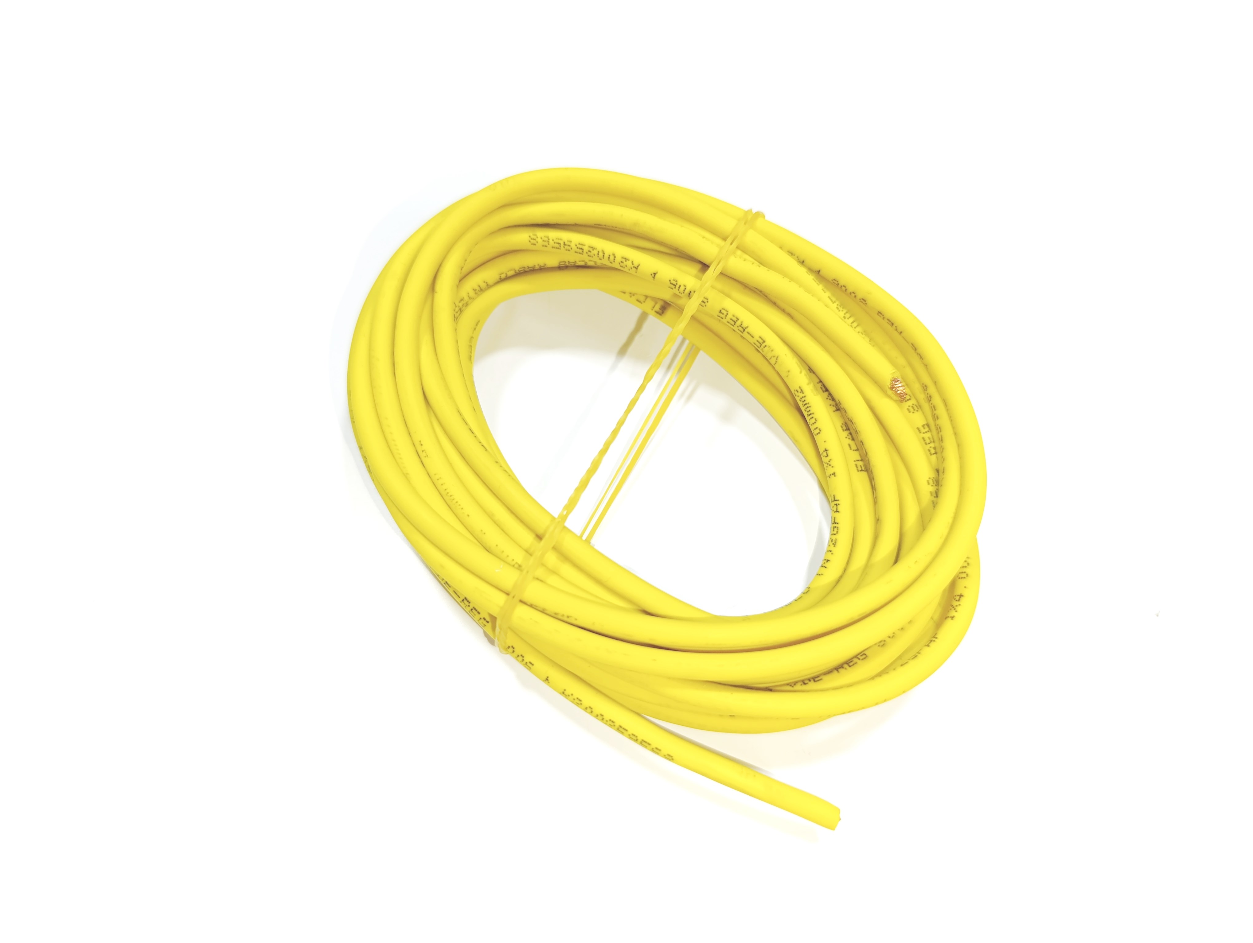 6mm 5metre Yanmaz Silikon Kablo SARI Renk