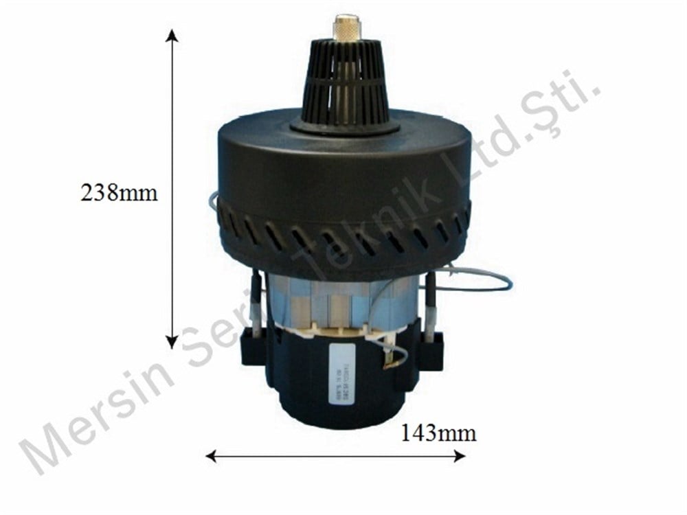 Ametek 220V Çiftfan 1200W Separatörlü Süpürge Motoru