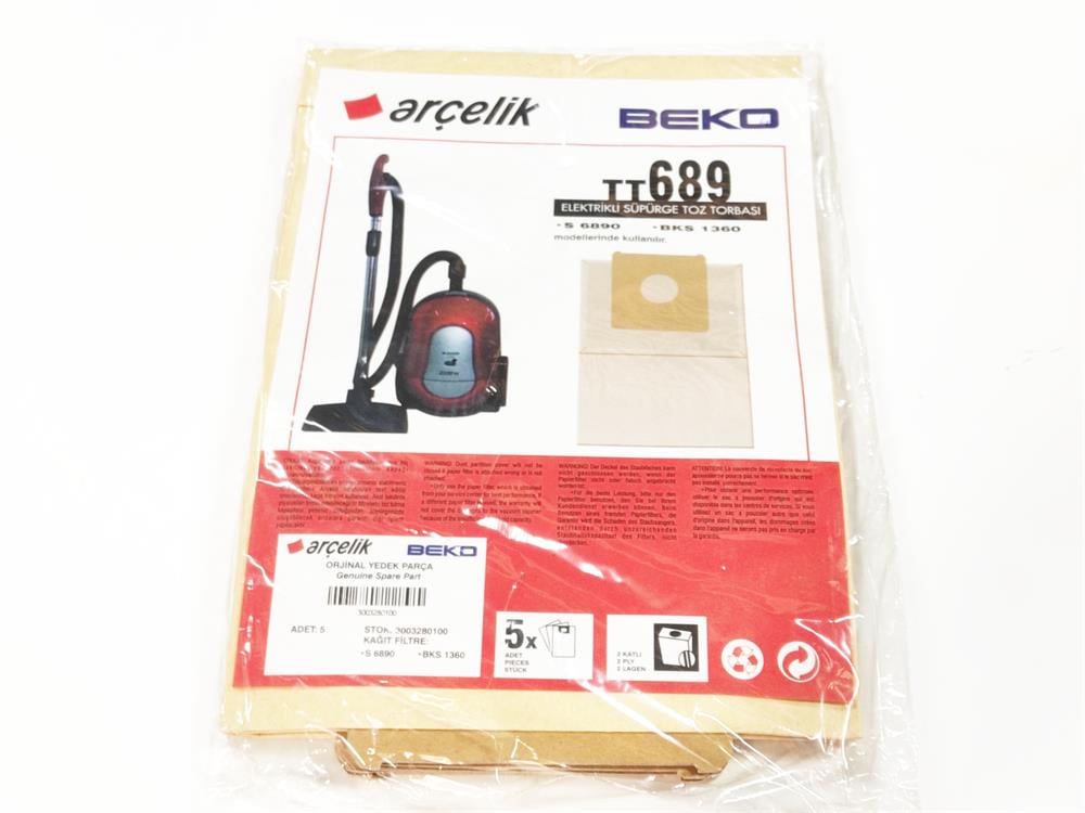Arçelik Beko TT689 Kağıt Torba (5'li Paket) 