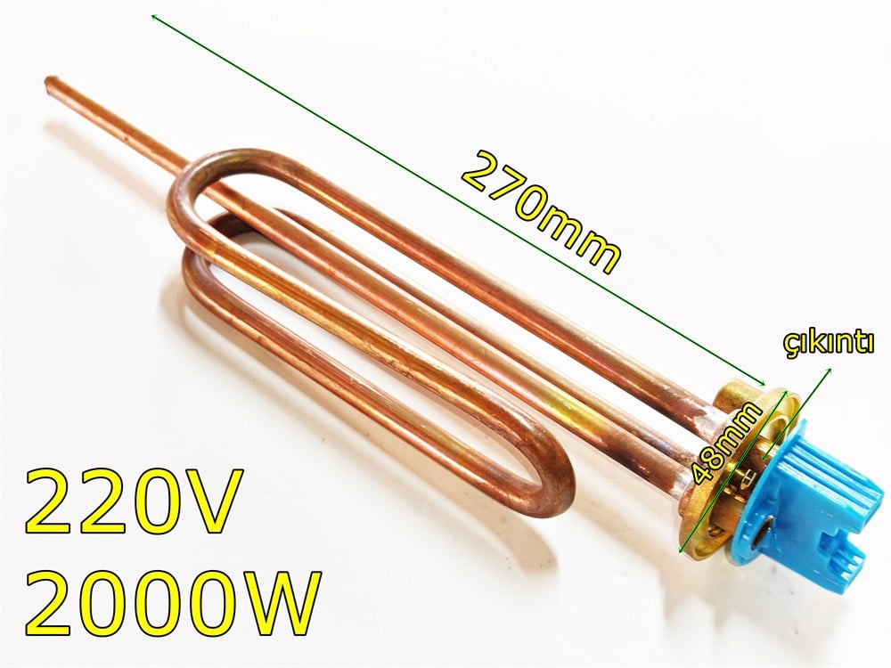 Ariston Termosifon Bakır Çıkıntılı Model ısıtıcı rezistans 2000W