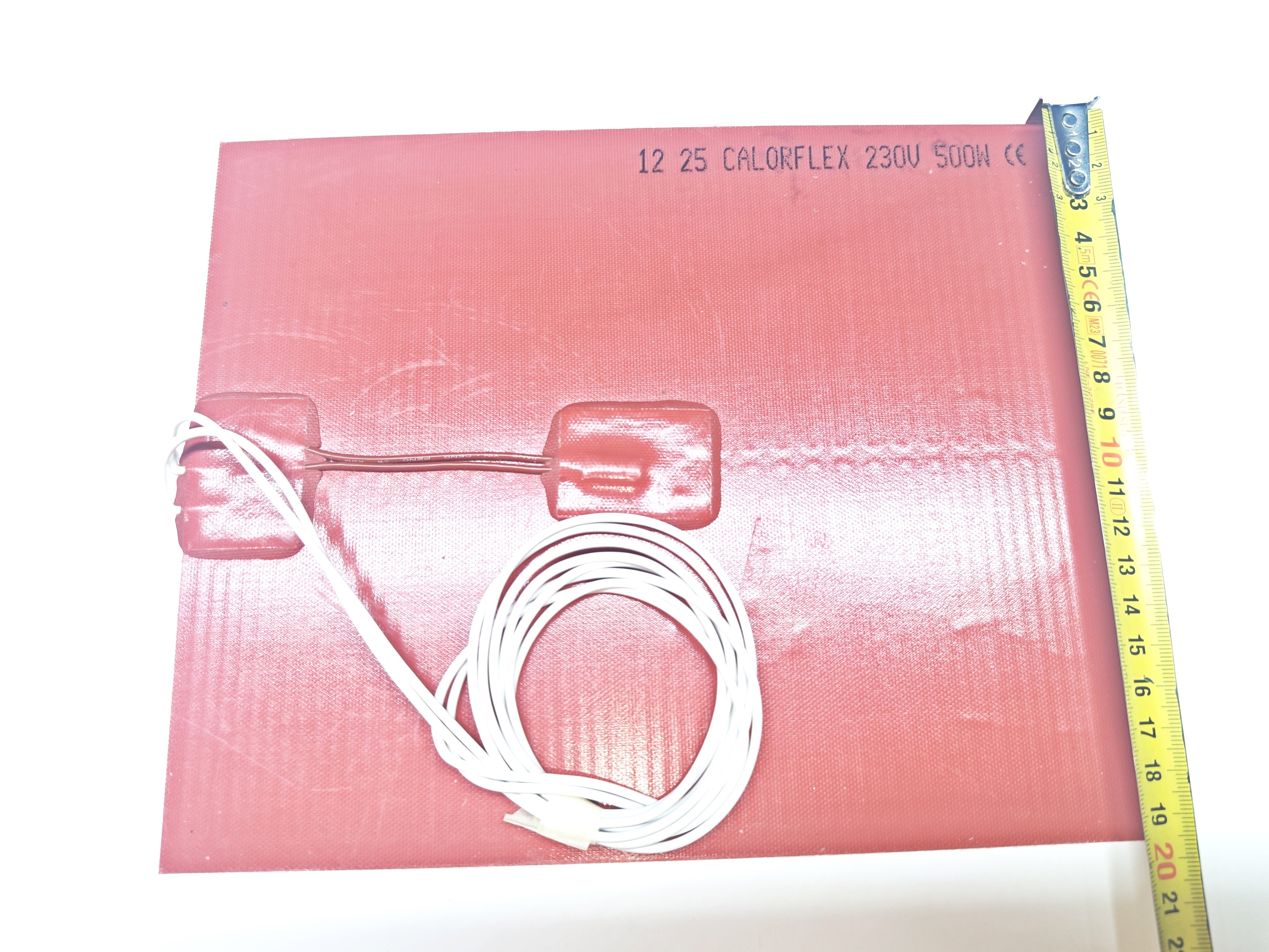 Calorflex İtalyan Açık Büfe Silikon Rezistans 250x200 mm 230V 500W Yapışkanlı Termikli Isıtıcı