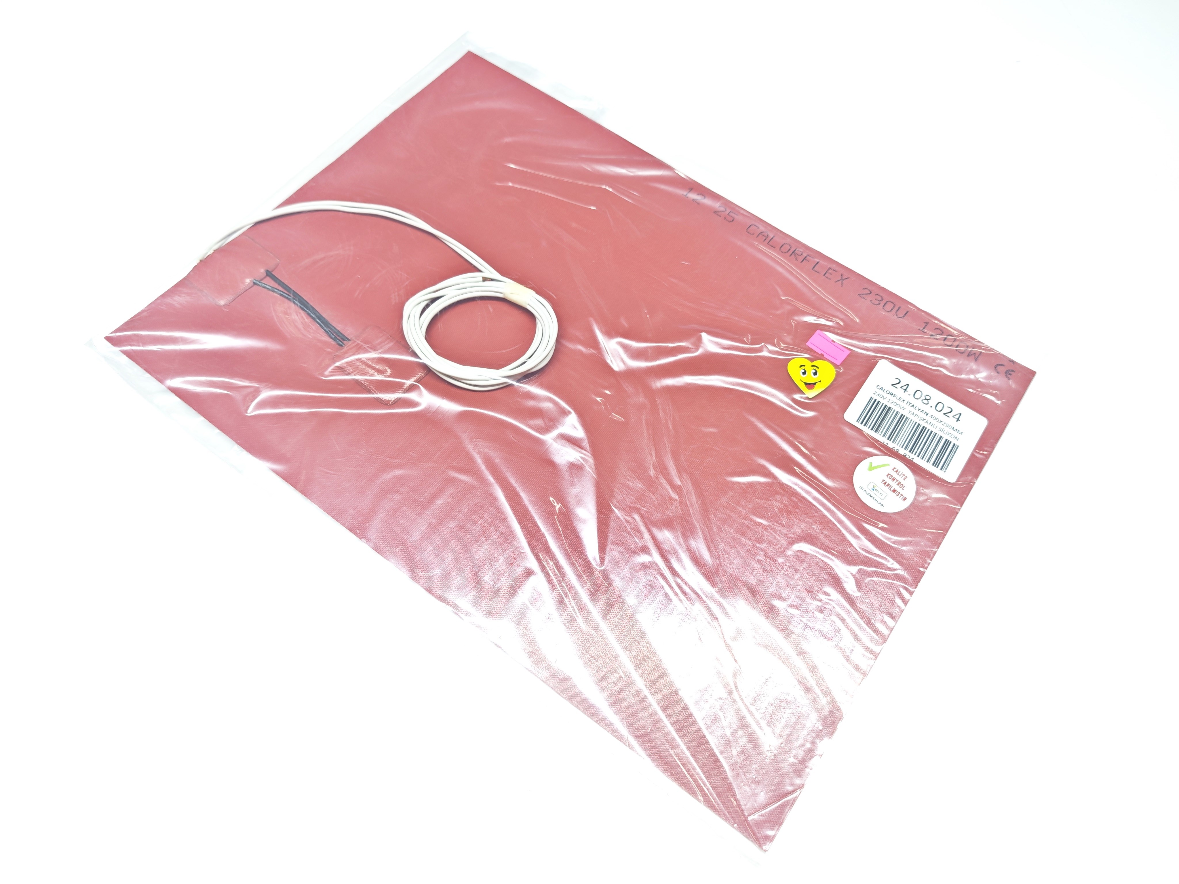 Calorflex İtalyan Açık Büfe Silikon Rezistans 400x290 mm 230V 1200W Yapışkanlı Termikli Isıtıcı