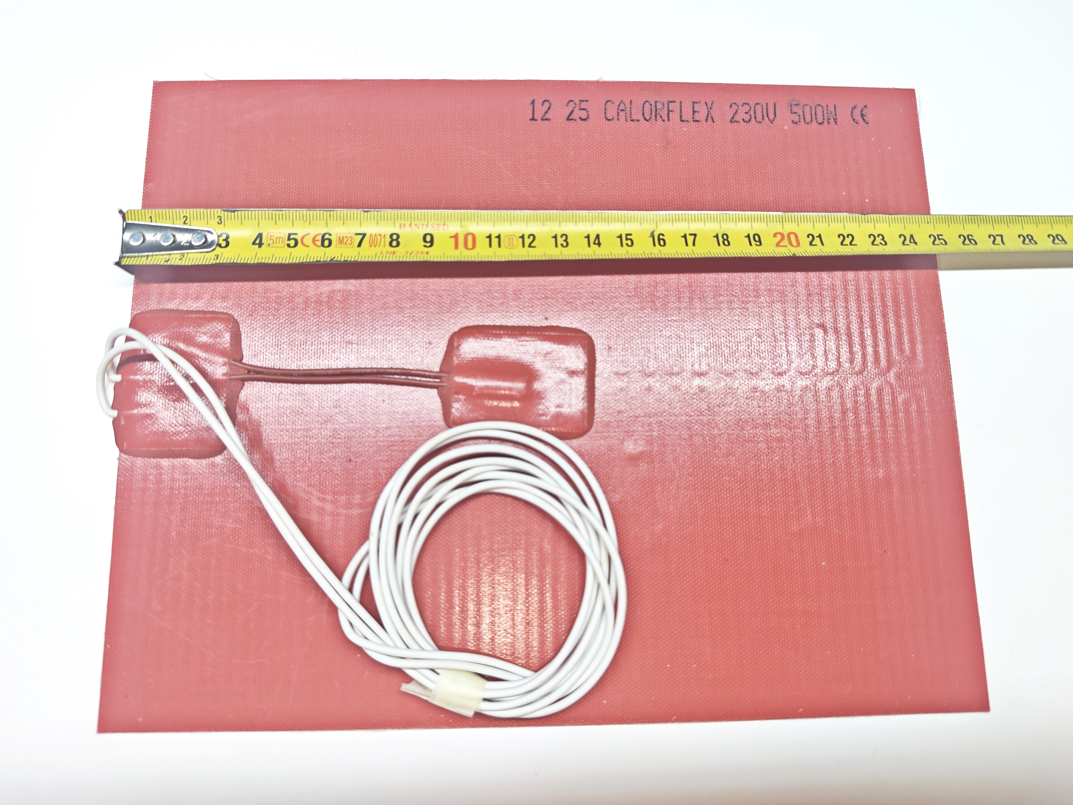 Calorflex İtalyan Açık Büfe Silikon Rezistans 250x200 mm 230V 500W Yapışkanlı Termikli Isıtıcı