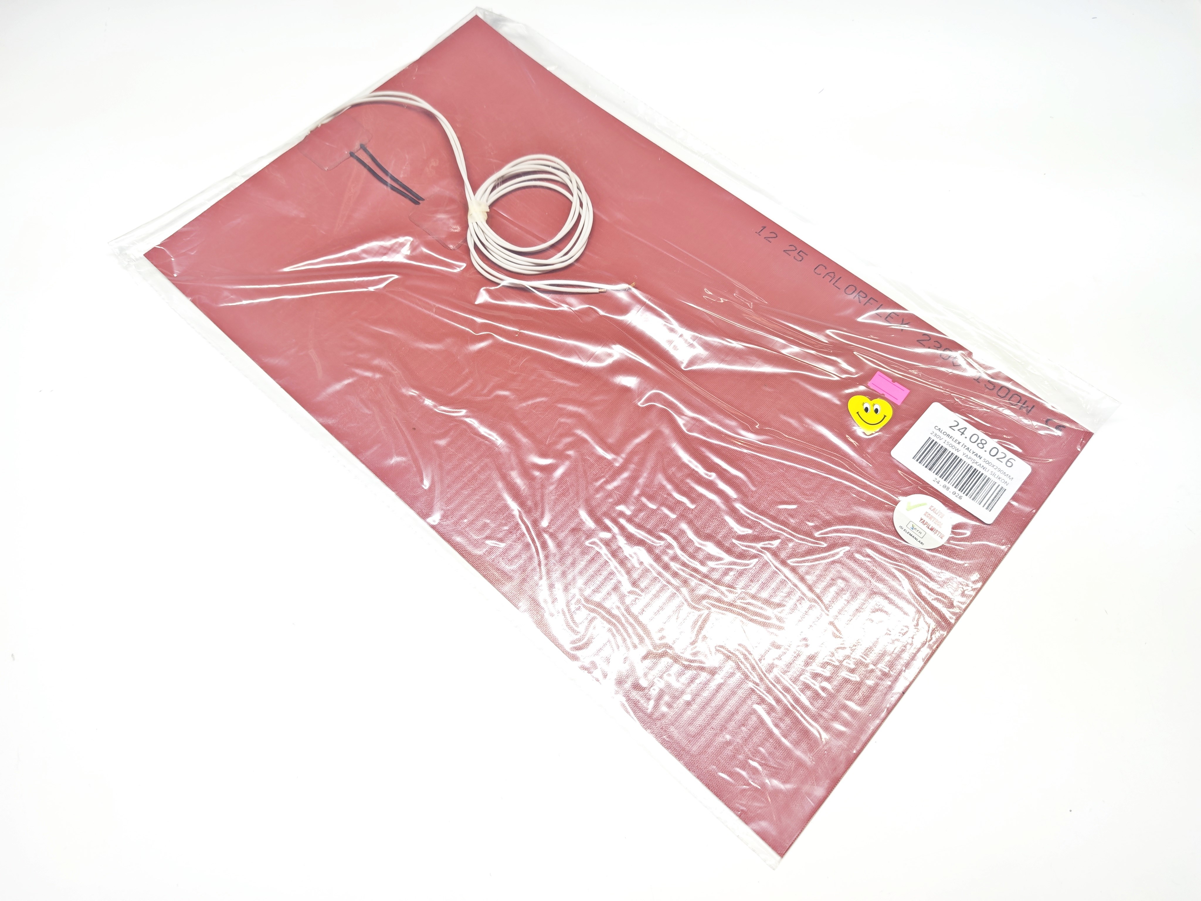 Calorflex İtalyan Açık Büfe Silikon Rezistans 500x290 mm 230V 1500W Yapışkanlı Termikli Isıtıcı
